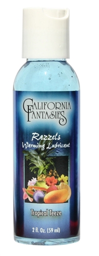 razzels warming lubricant tropical teeze  oz bottle 