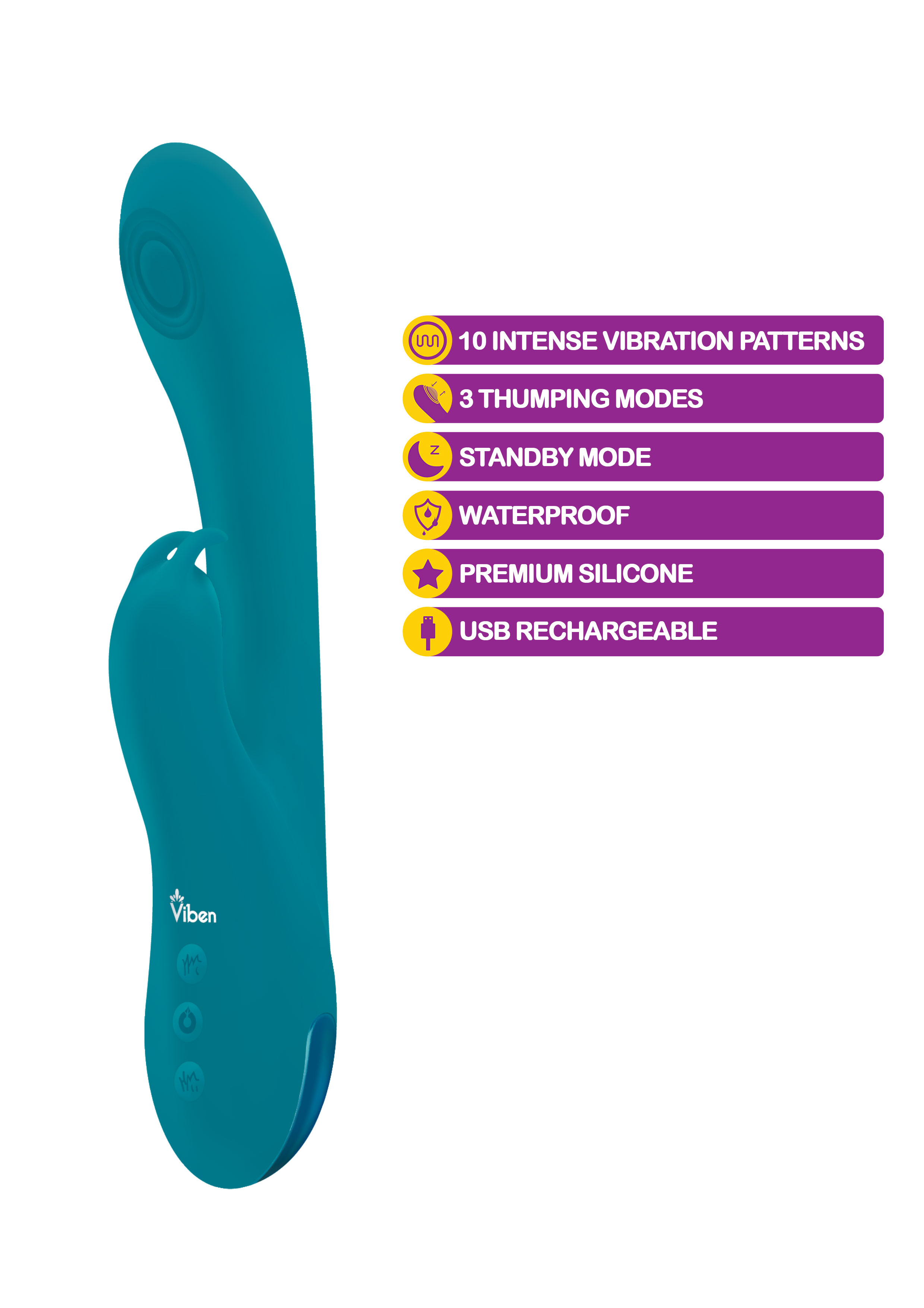 razzle ocean rechargeable thumping g spot  rabbit 