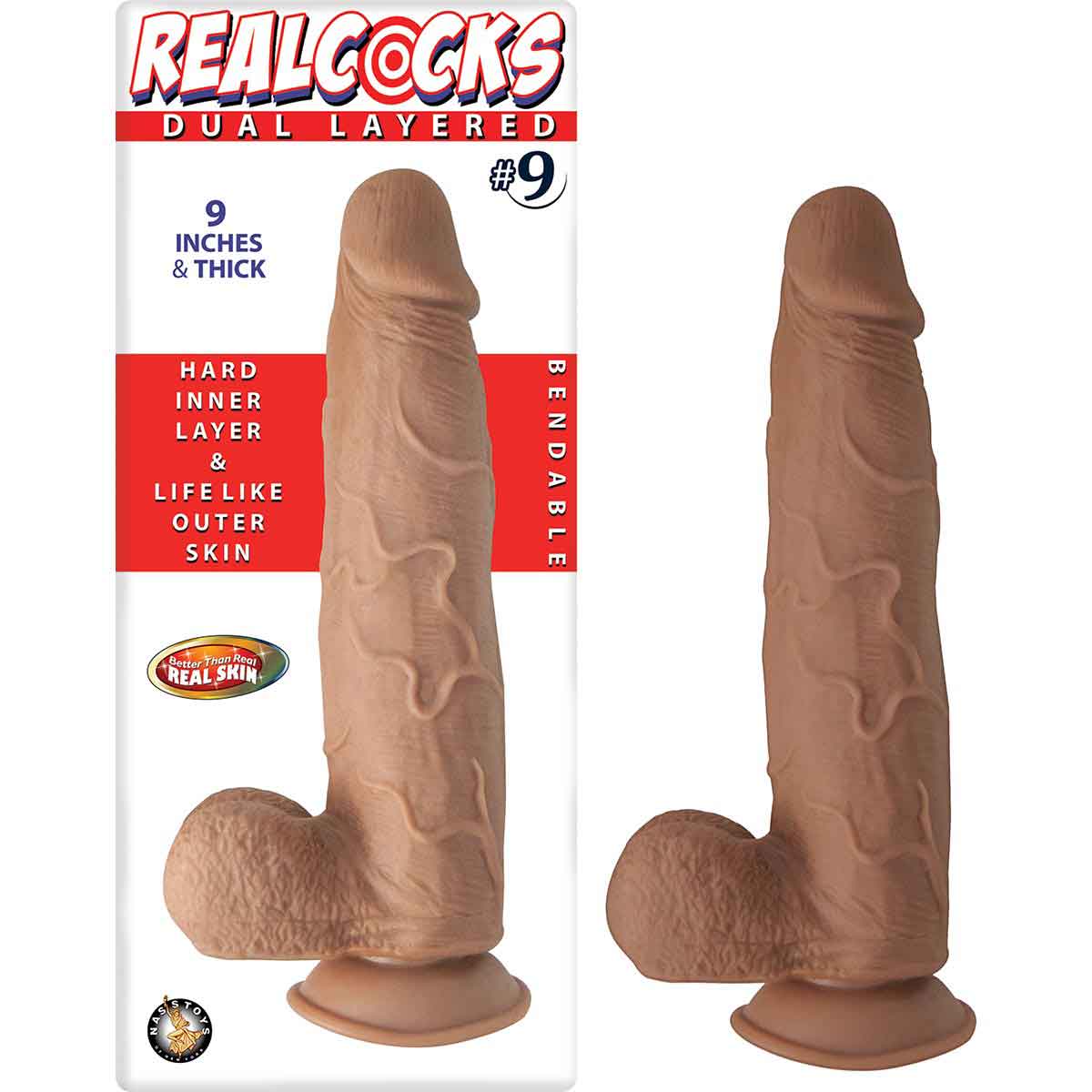 real cocks dual layered brown 