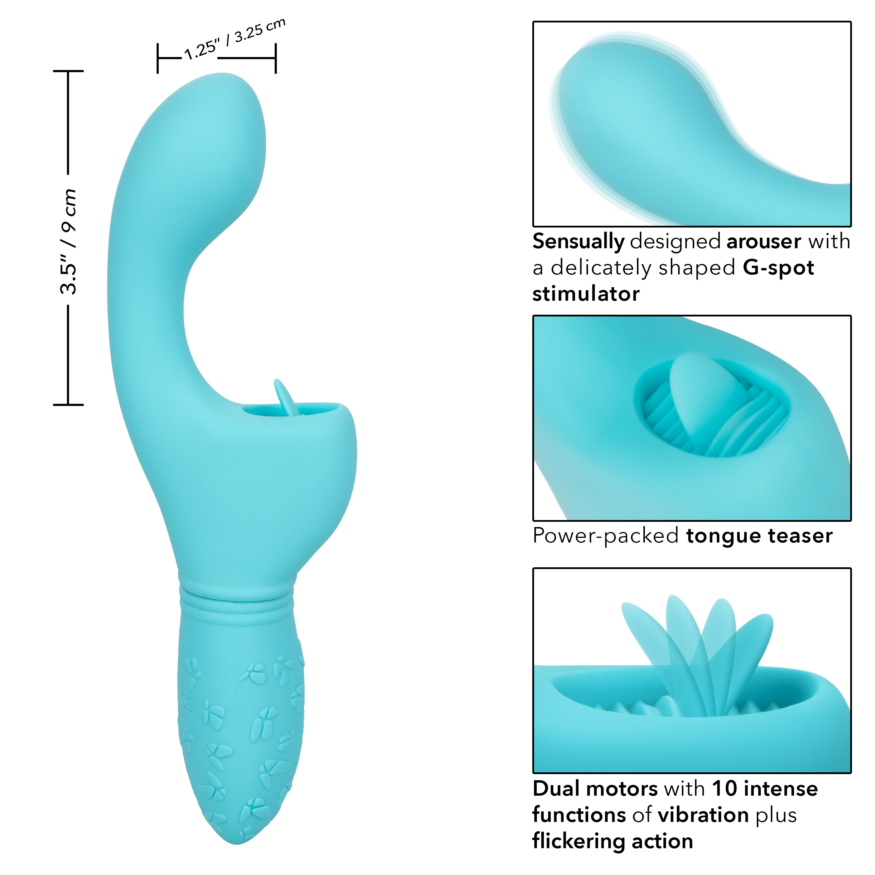 rechargeable butterfly kiss flicker blue 