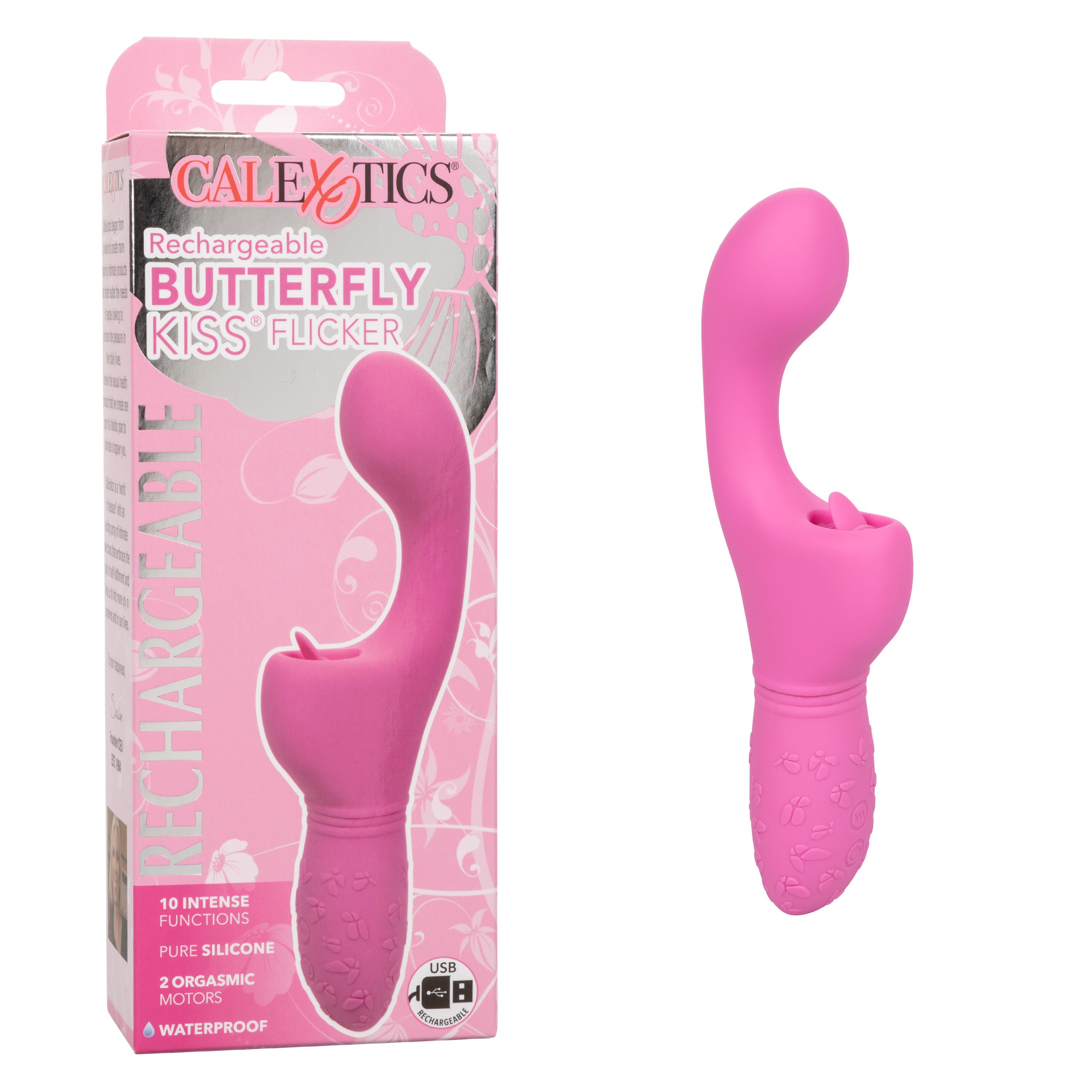 rechargeable butterfly kiss flicker pink 