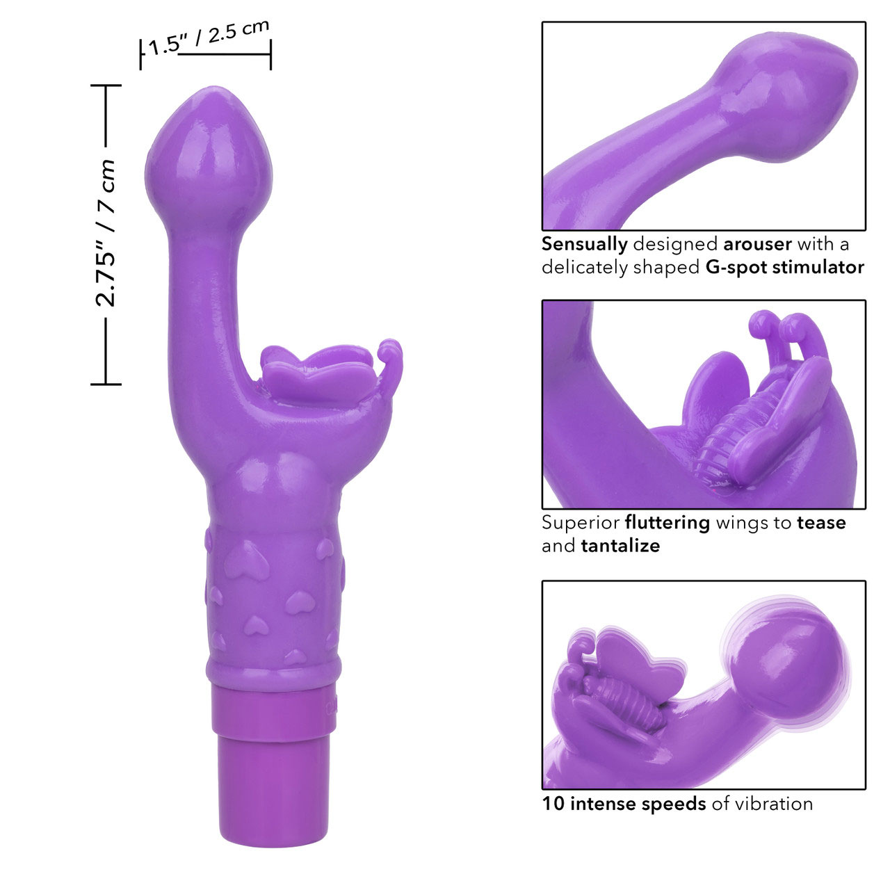 rechargeable butterfly kiss purple 