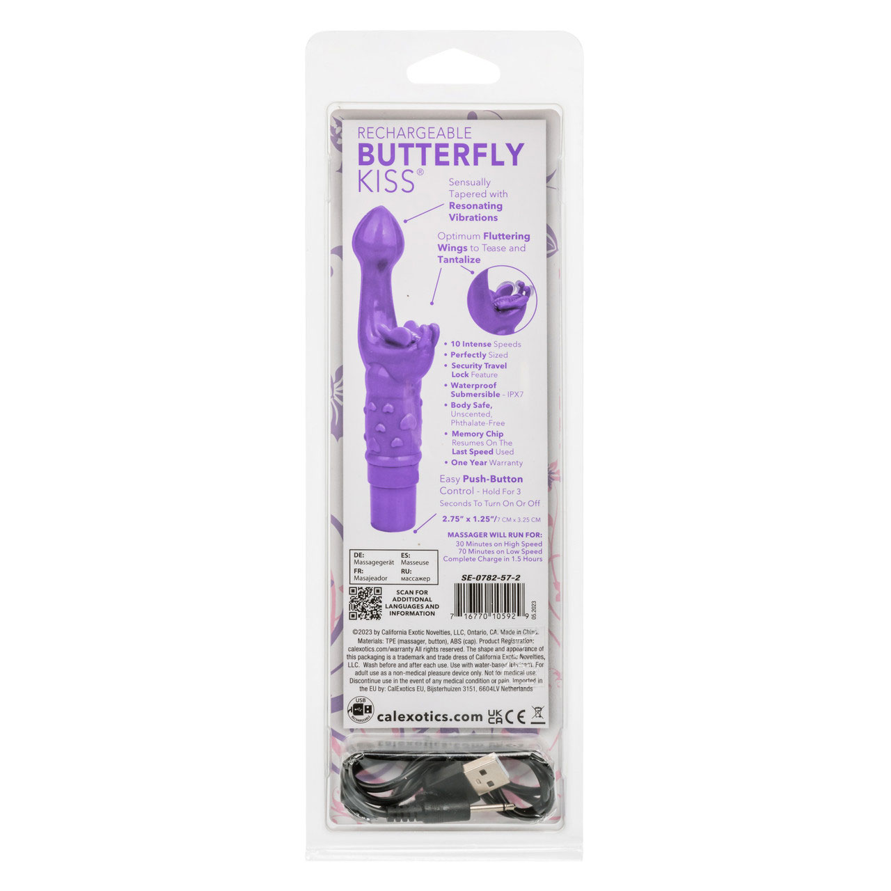 rechargeable butterfly kiss purple 