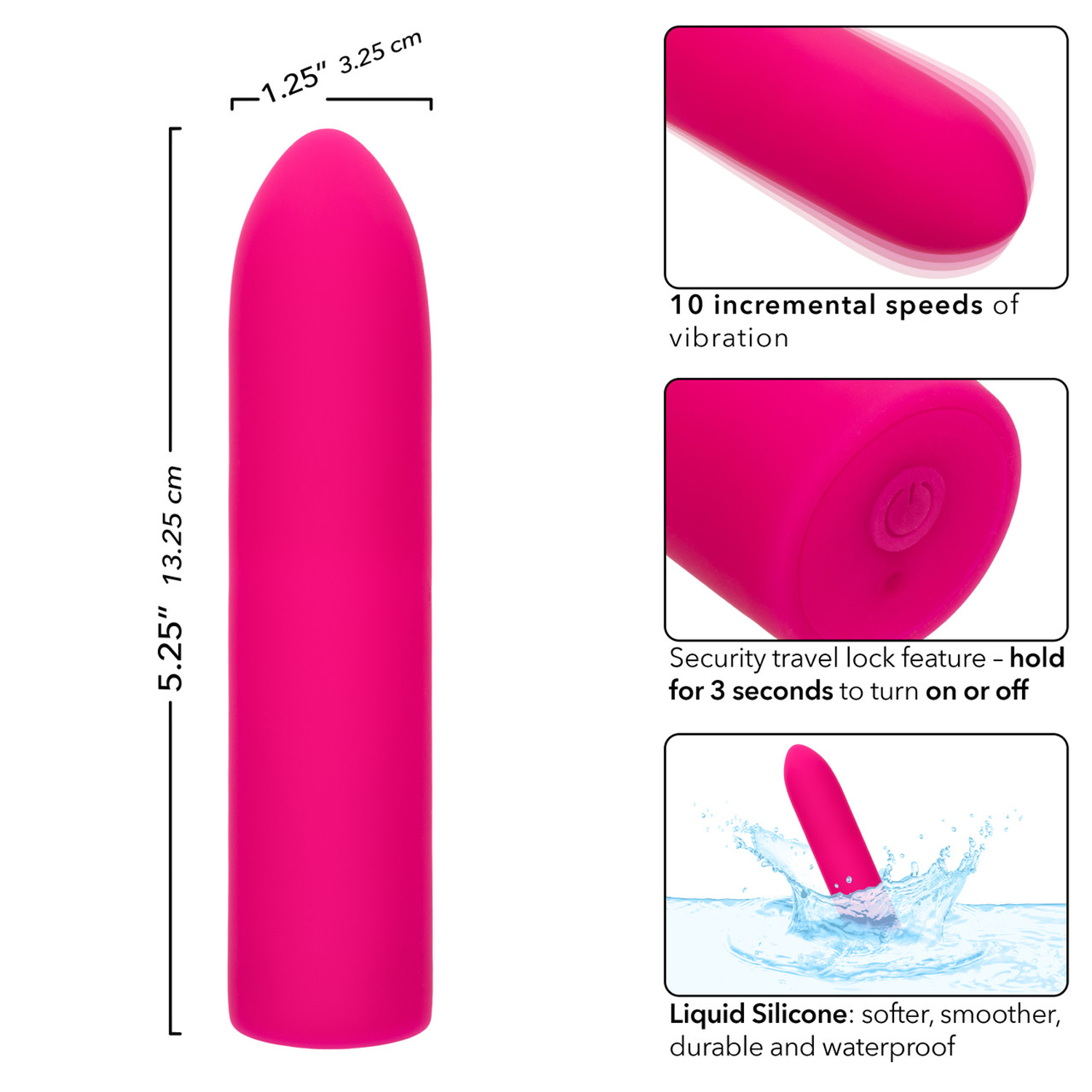 rechargeable classic chic mini pink 