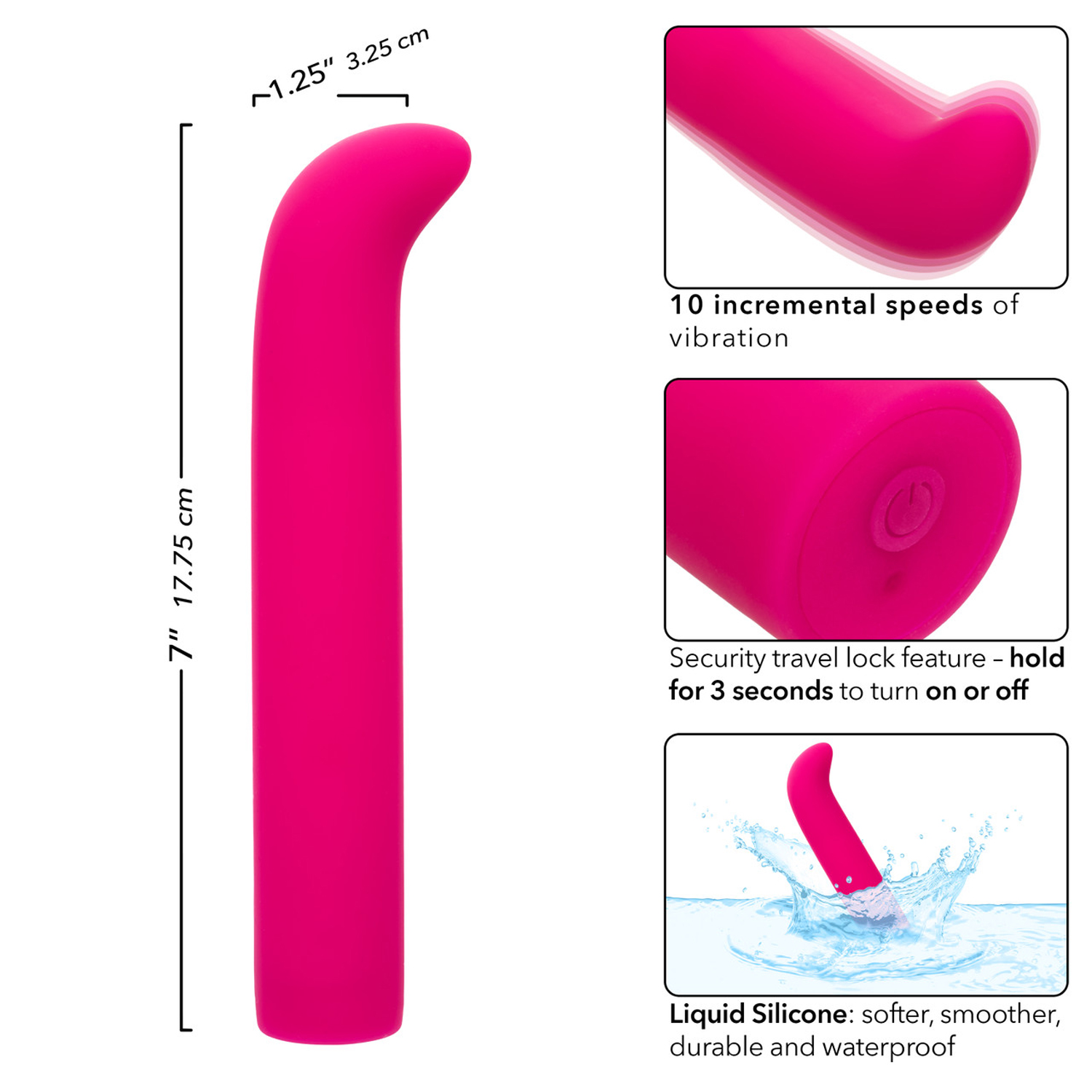 rechargeable classic chic standard g vibrator pink 