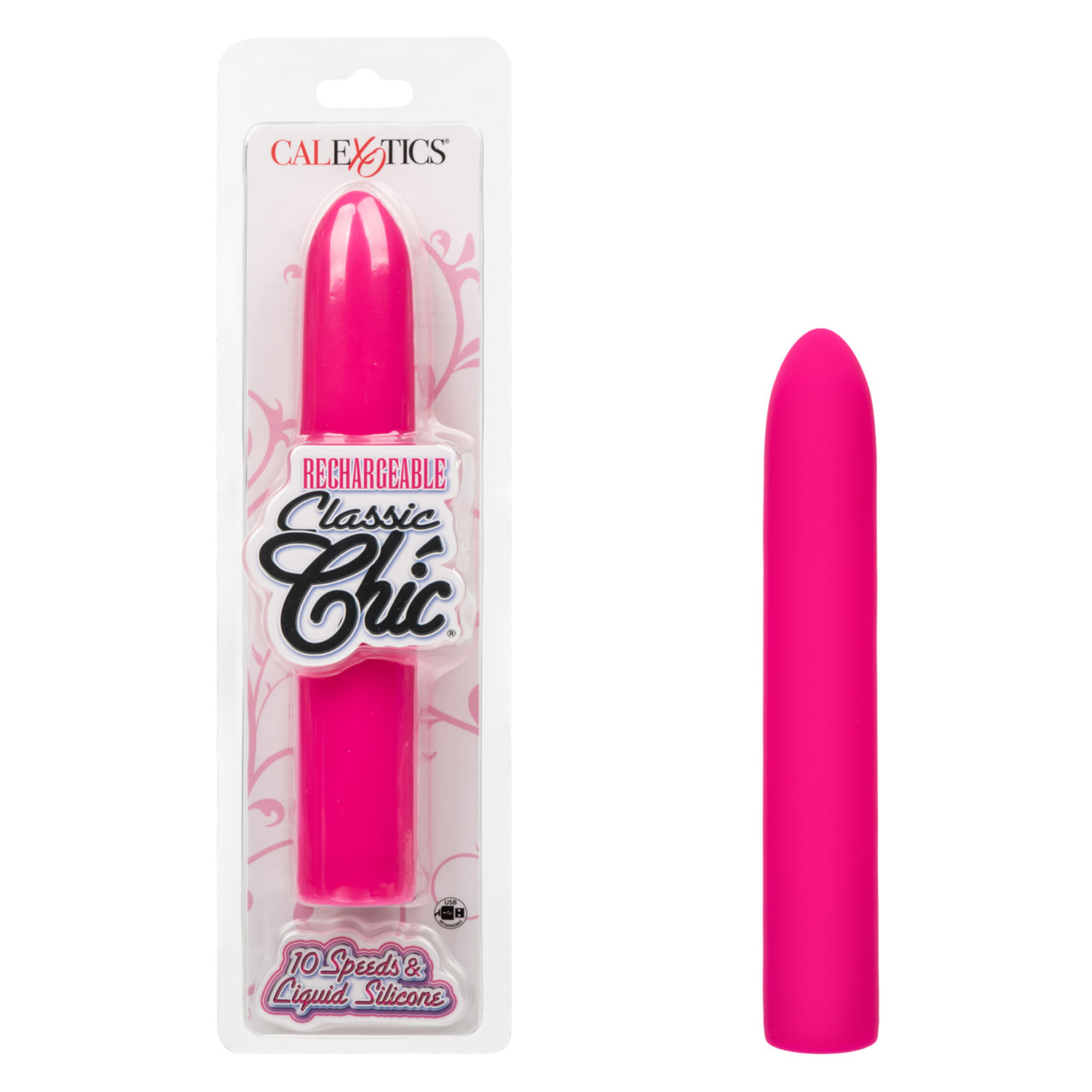 rechargeable classic chic standard vibrator pink 