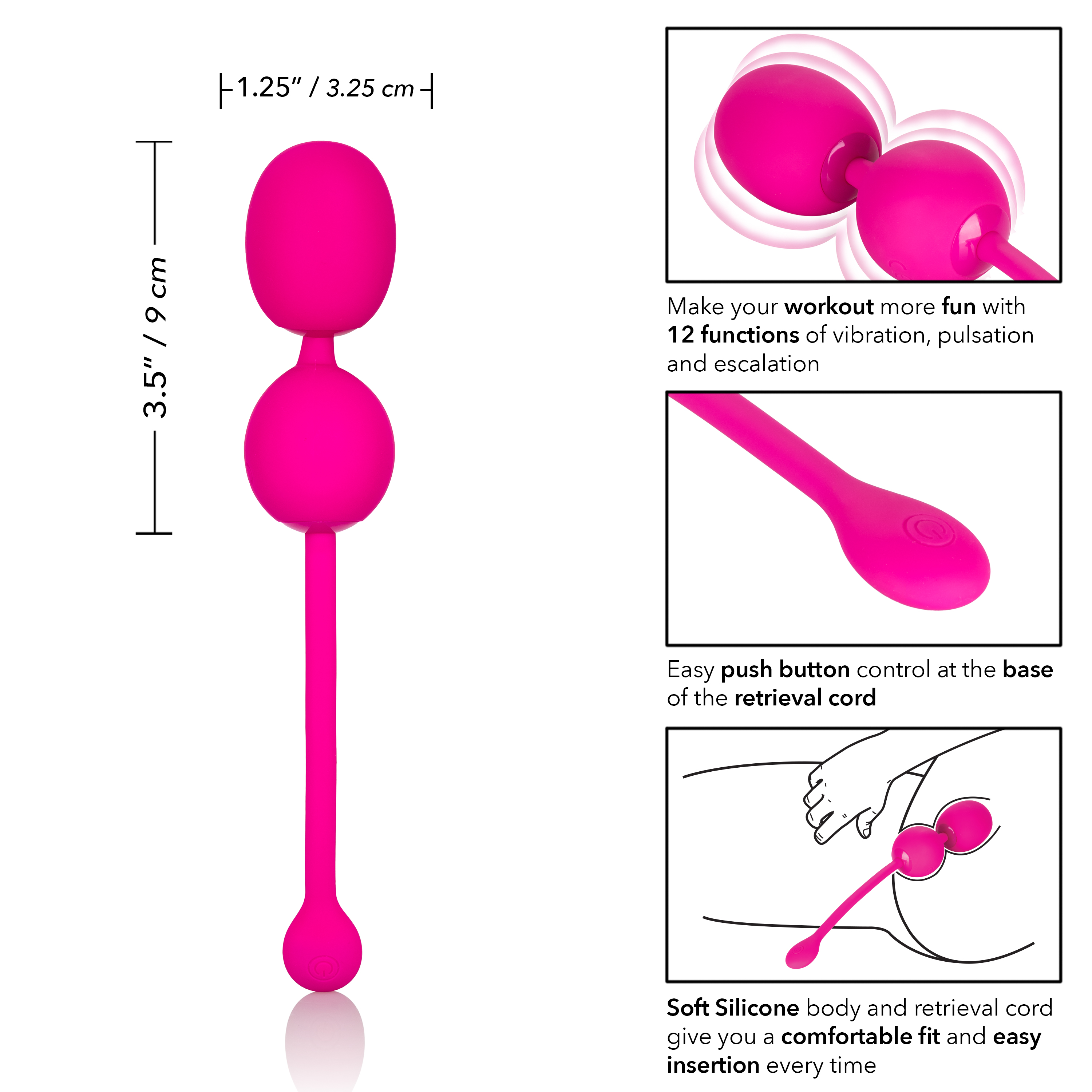 rechargeable dual kegel pink 