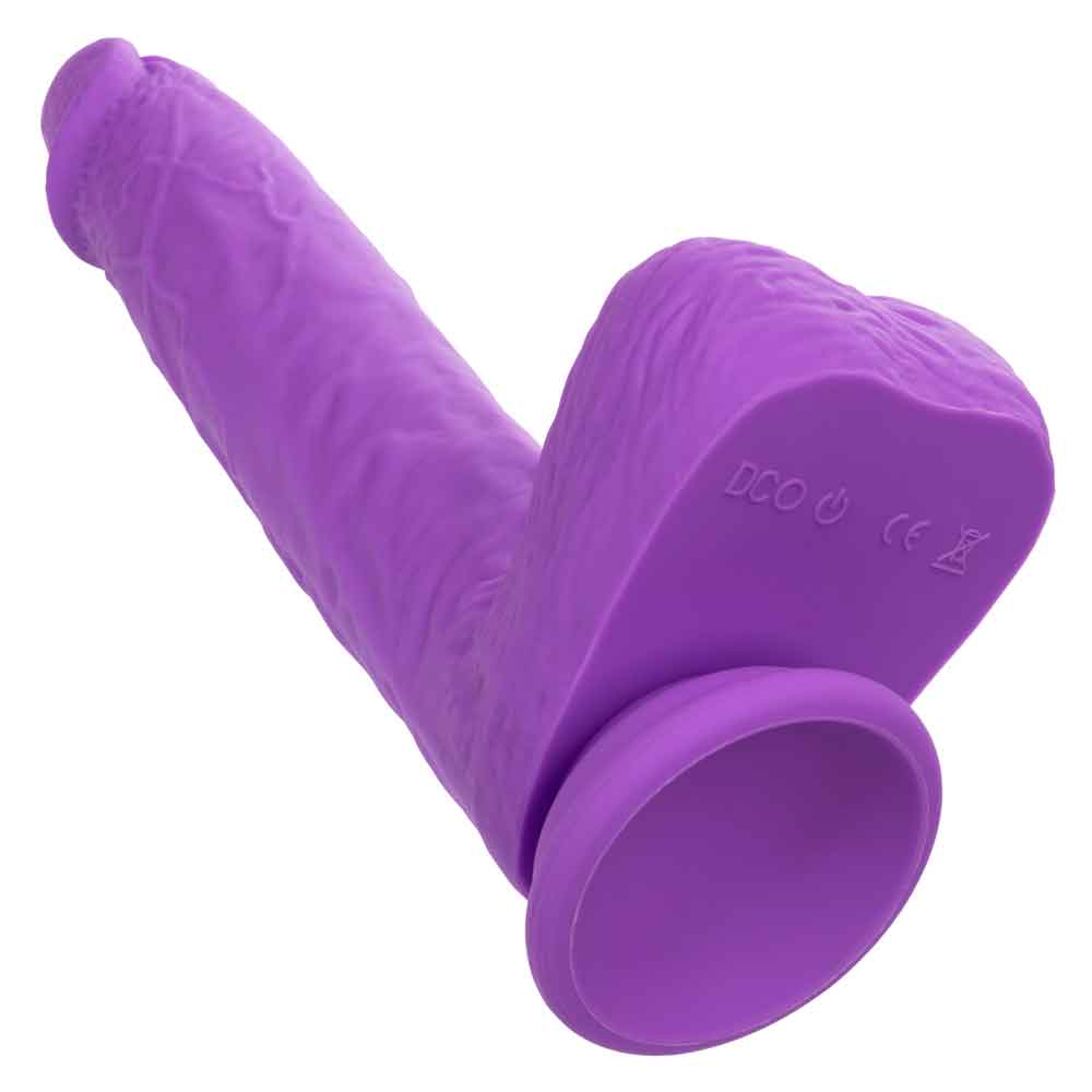 rechargeable gyrating and thrusting silicone studs purple 