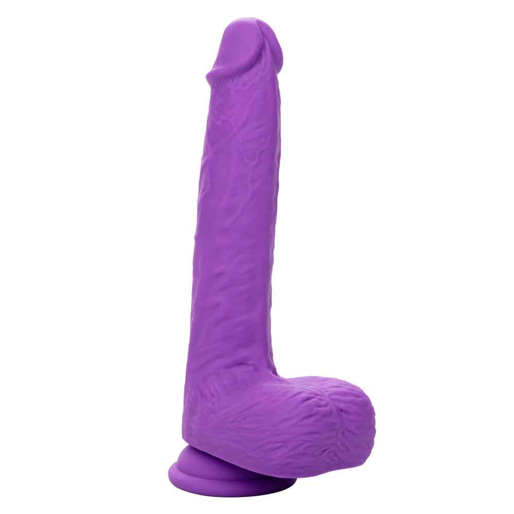 rechargeable gyrating and thrusting silicone studs purple 