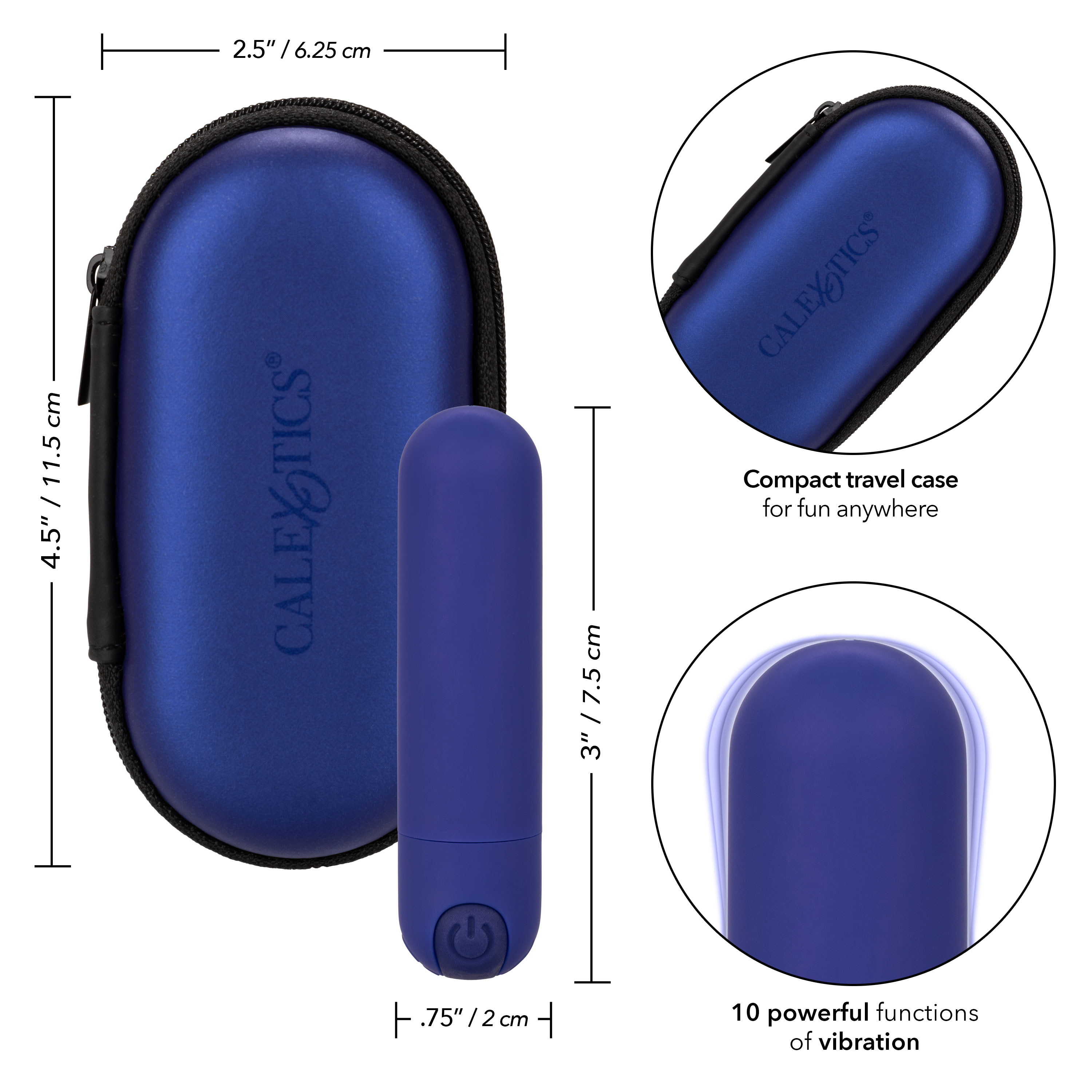 rechargeable hideaway bullet blue 