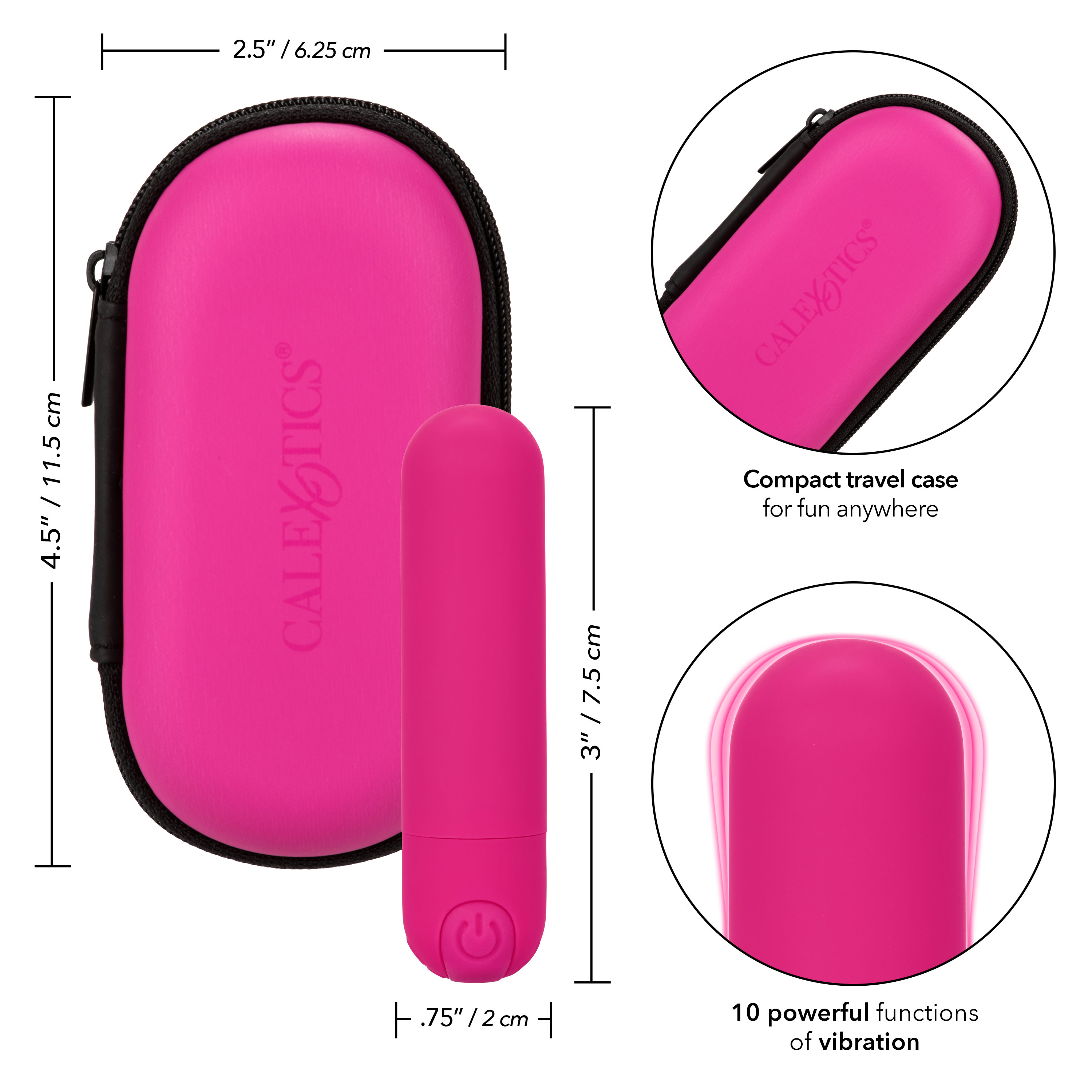 rechargeable hideaway bullet pink 