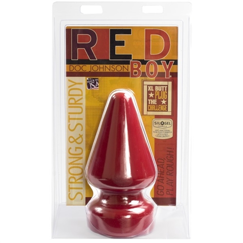 red boy the challenge butt plug 