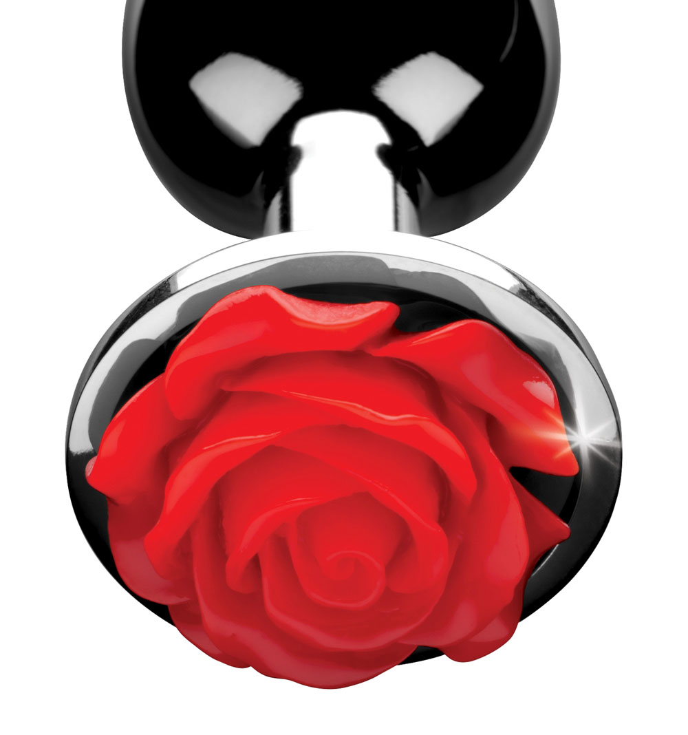 red rose anal plug small 