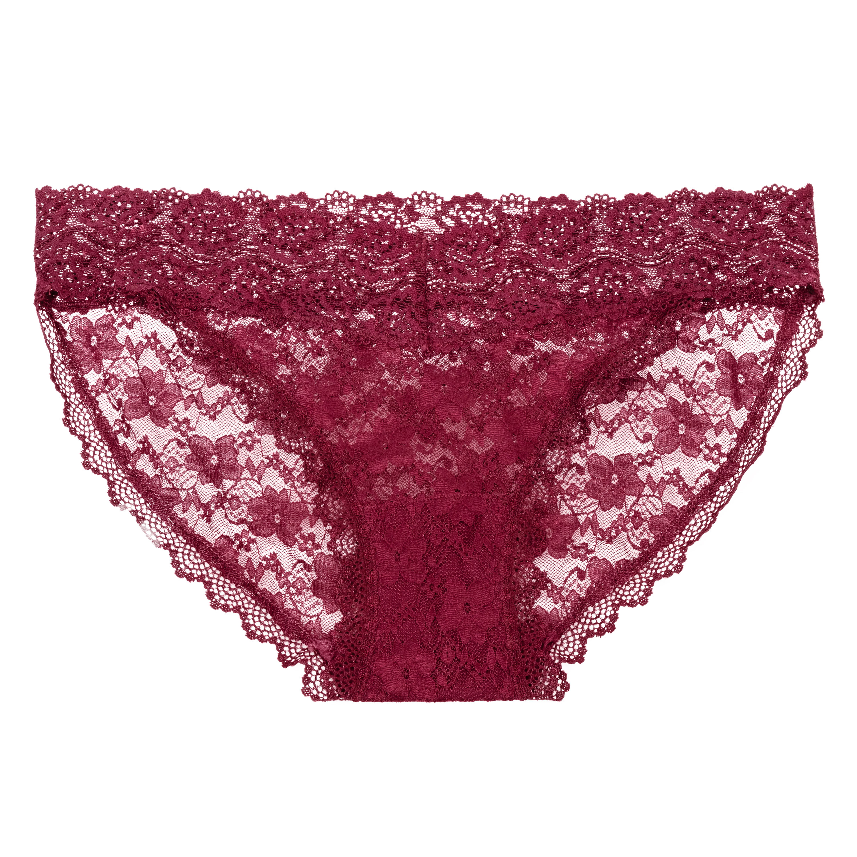 remote control lace panty set s m burgundy 