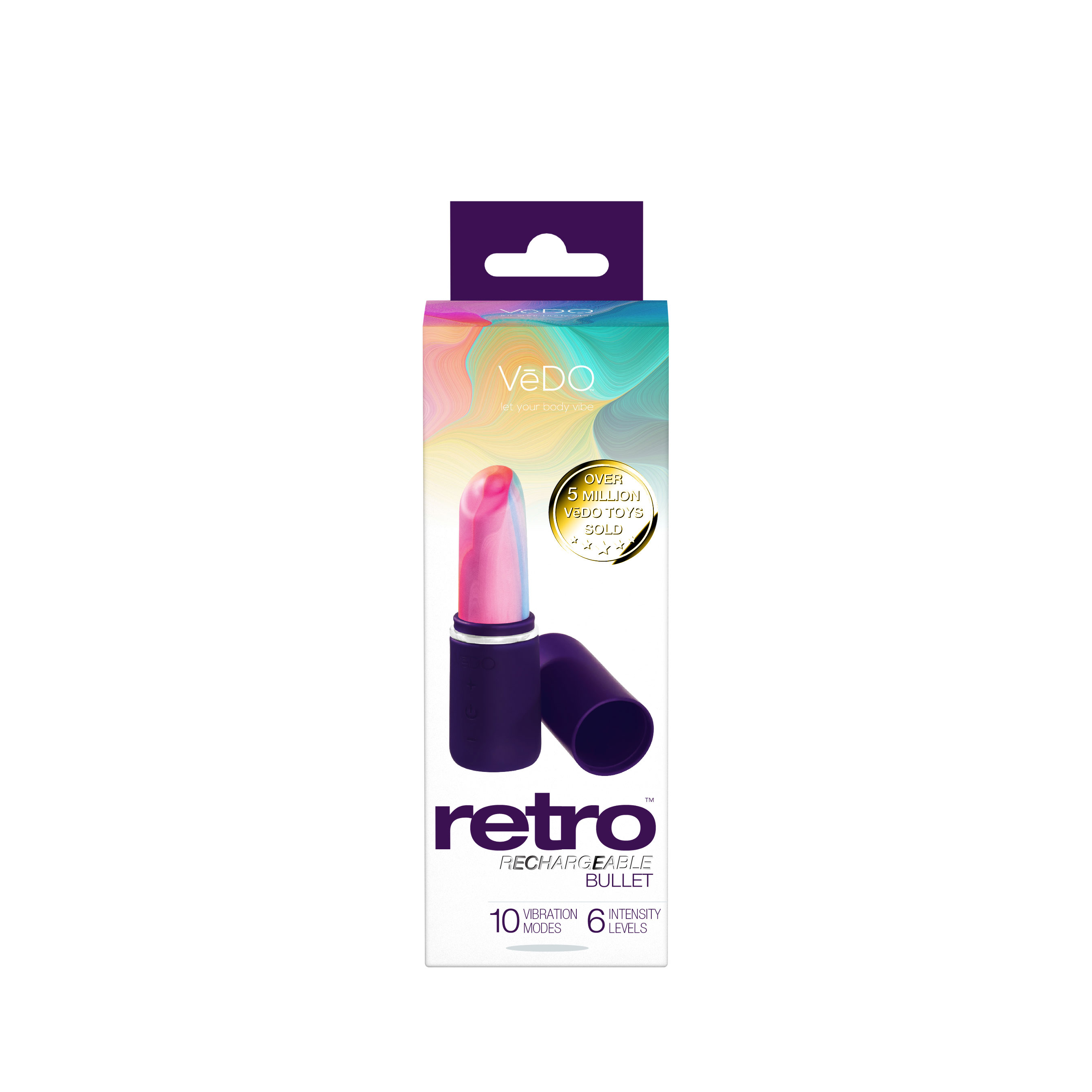 retro rechargeable bullet purple 