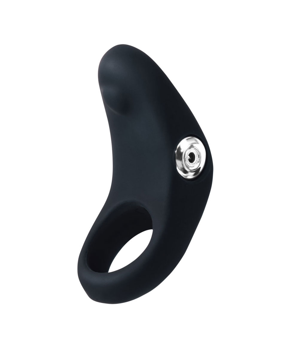 rev rechargeable vibrating c ring black 