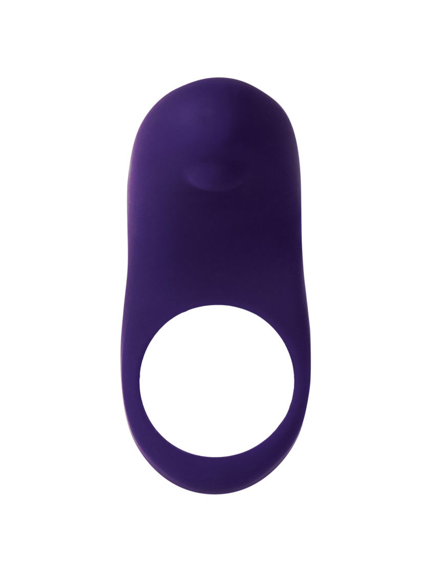 rev rechargeable vibrating c ring purple 