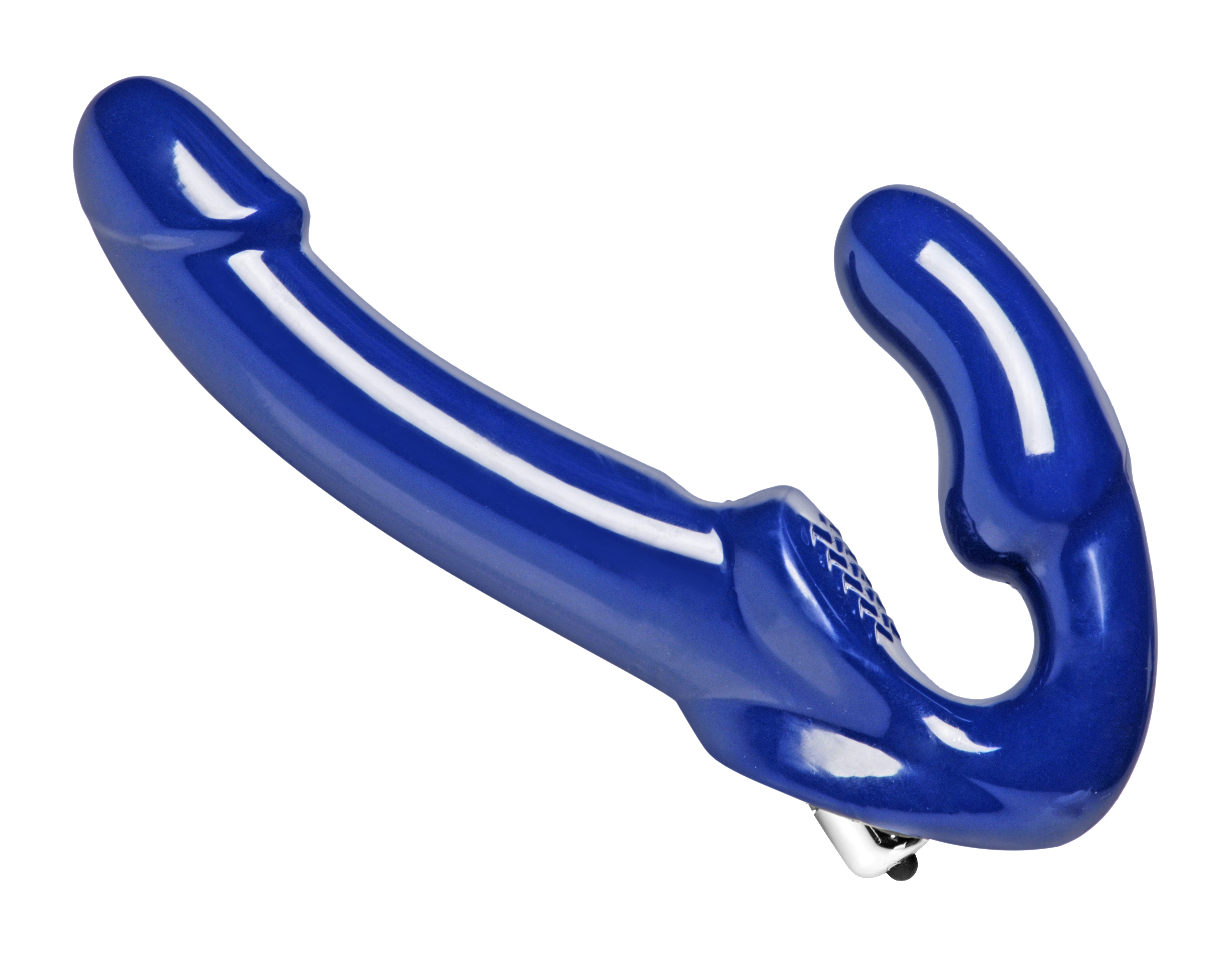 revolver ii vibrating strapless strap on dildo blue 