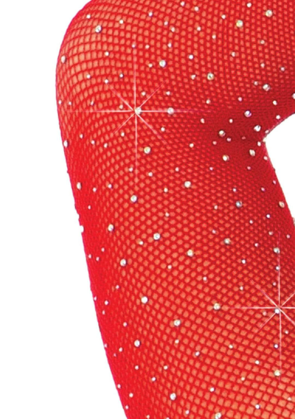 rhinestone snap crotch bodysuit one size red 