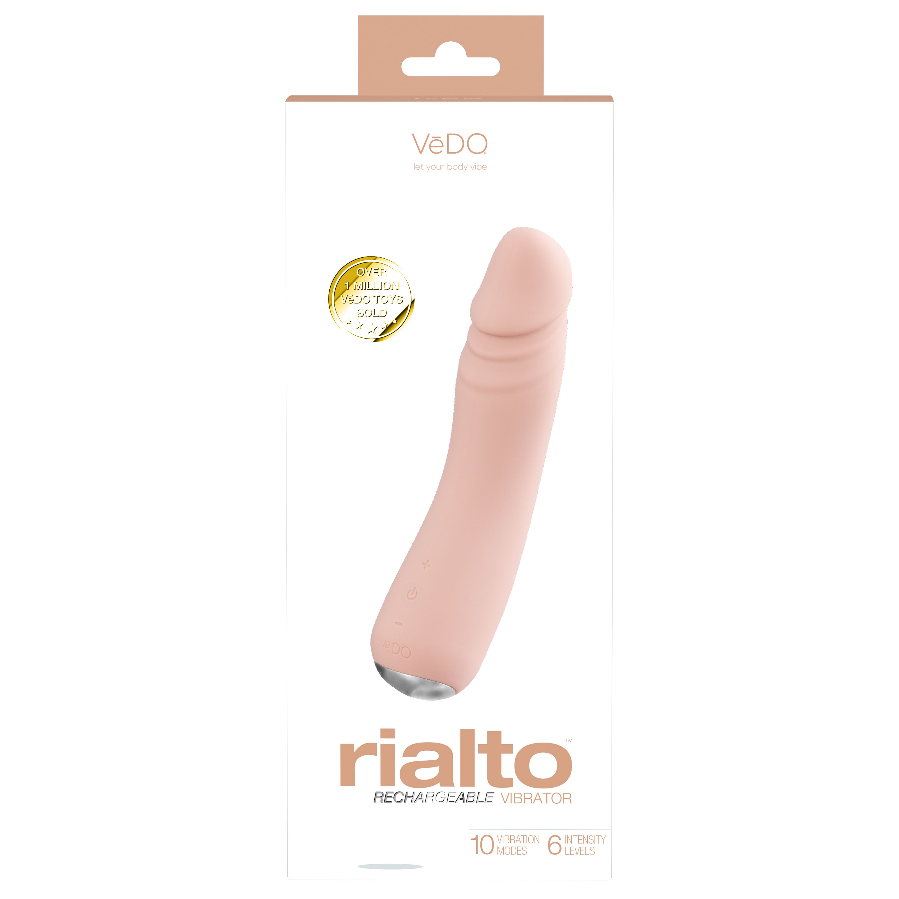 rialto rechargeable vibrator vanilla 