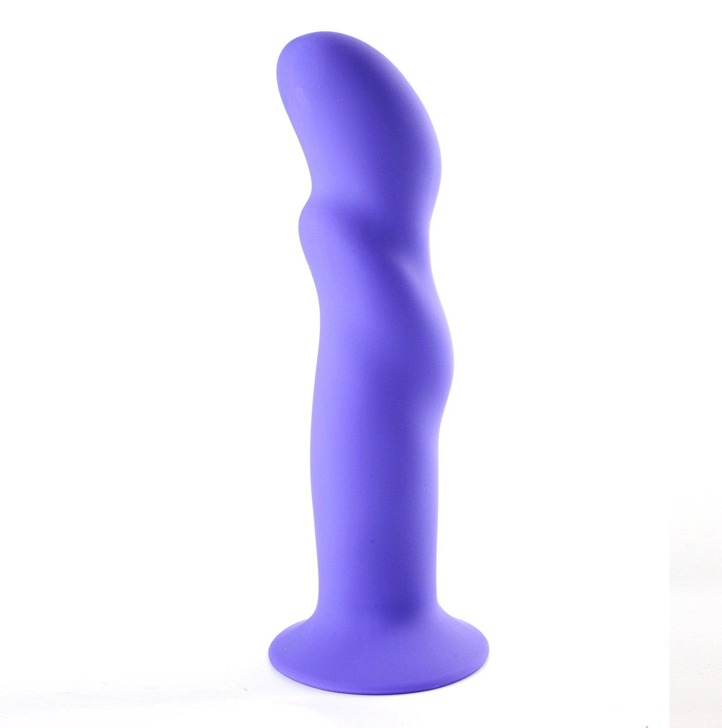 riley silicone swirled dong neon purple 