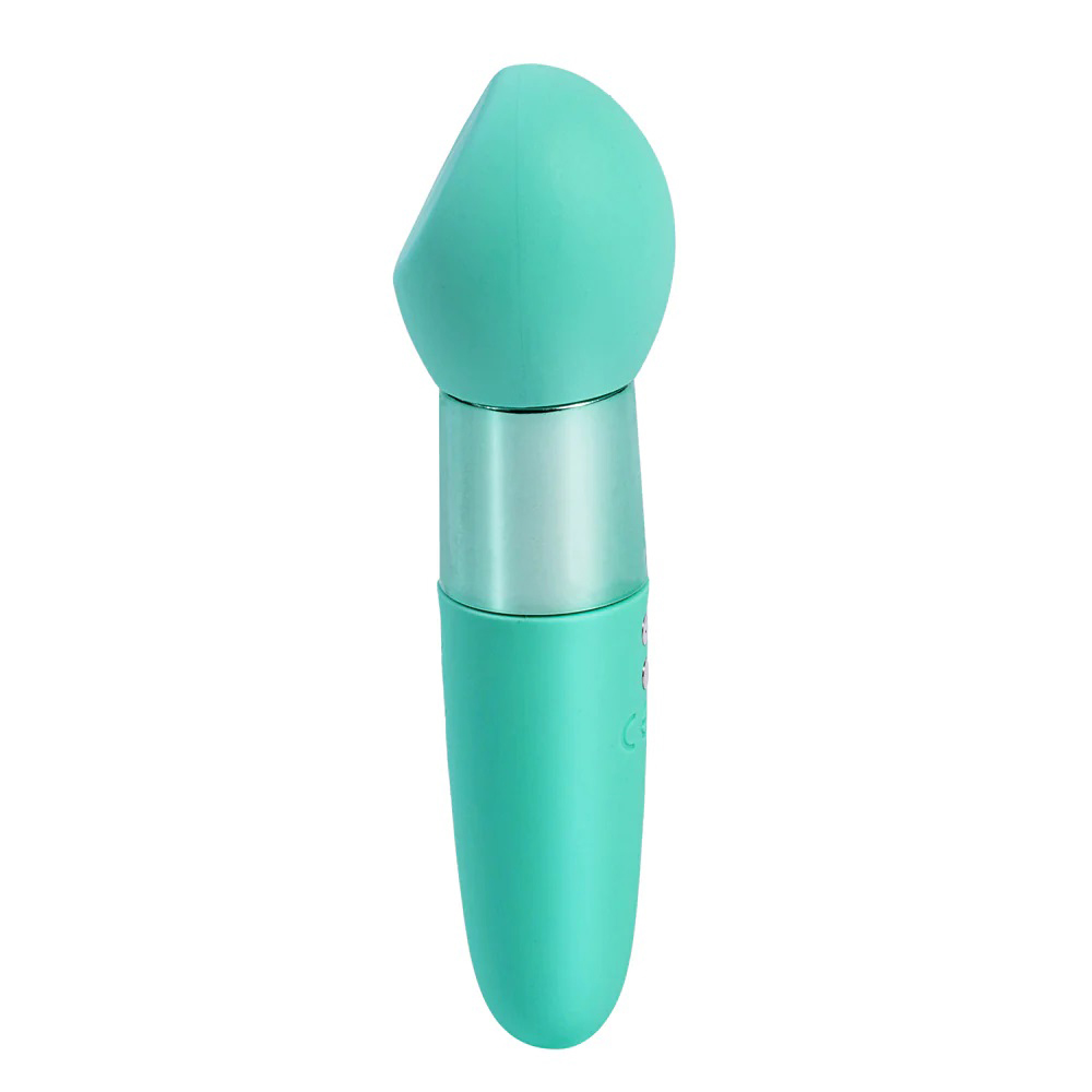 rina rechargeable dual motor silicone   function vibrator green 