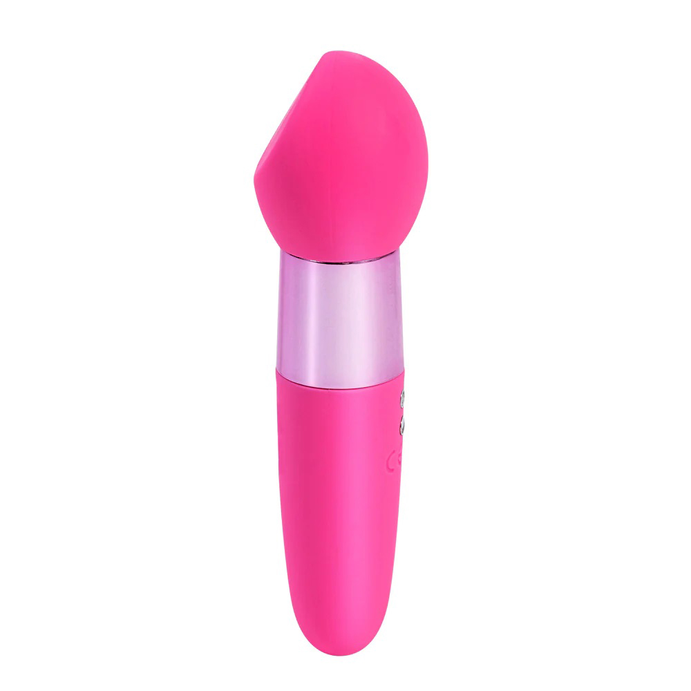 rina rechargeable dual motor silicone   function vibrator pink 