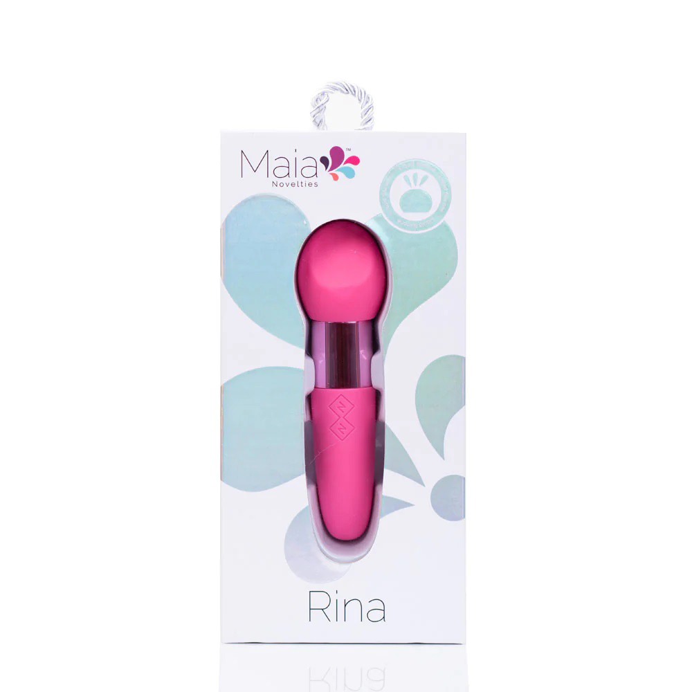 rina rechargeable dual motor silicone   function vibrator pink 