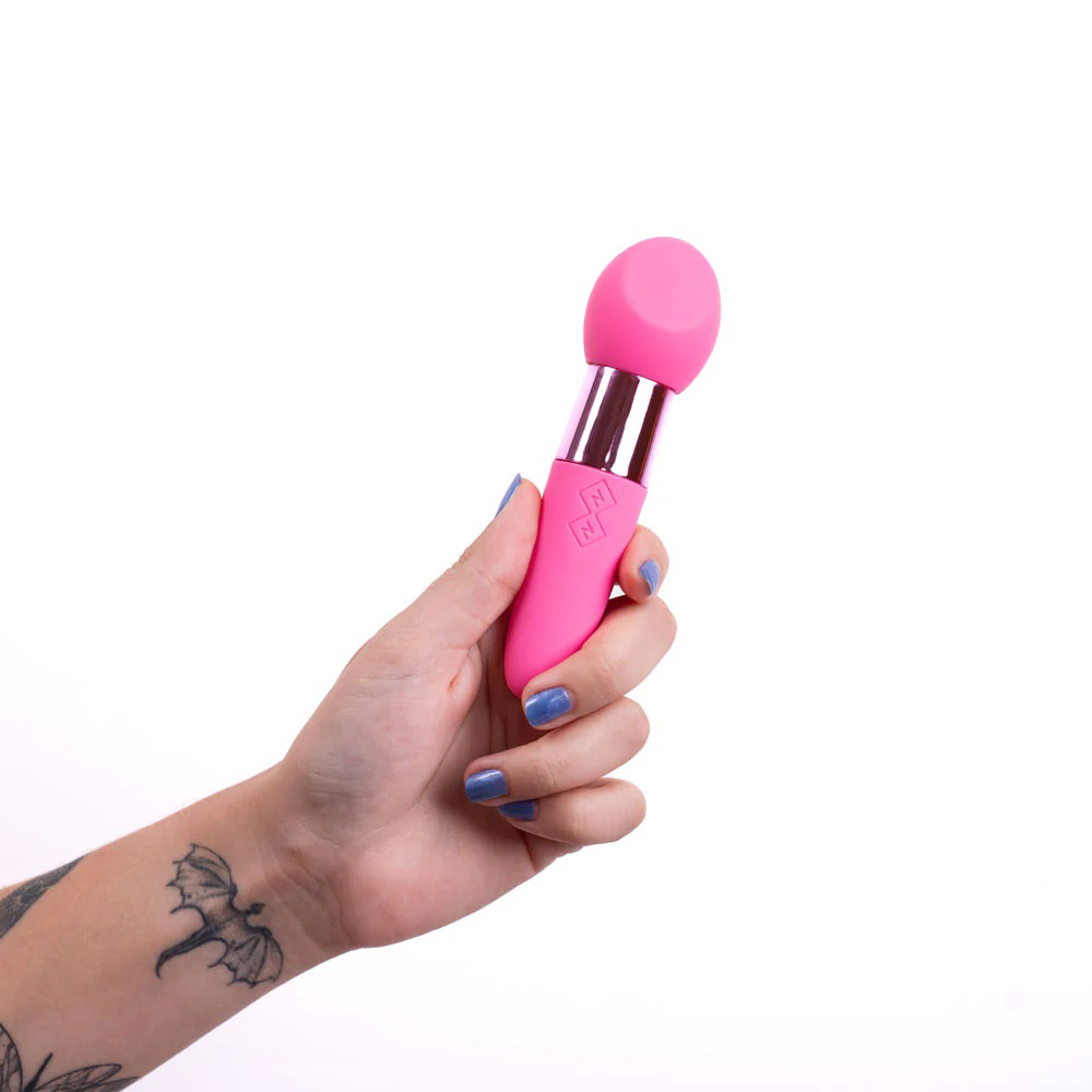 rina rechargeable dual motor silicone   function vibrator pink 