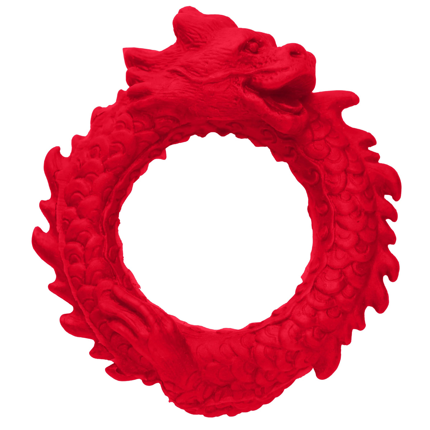 rise of the dragon silicone cock ring red 