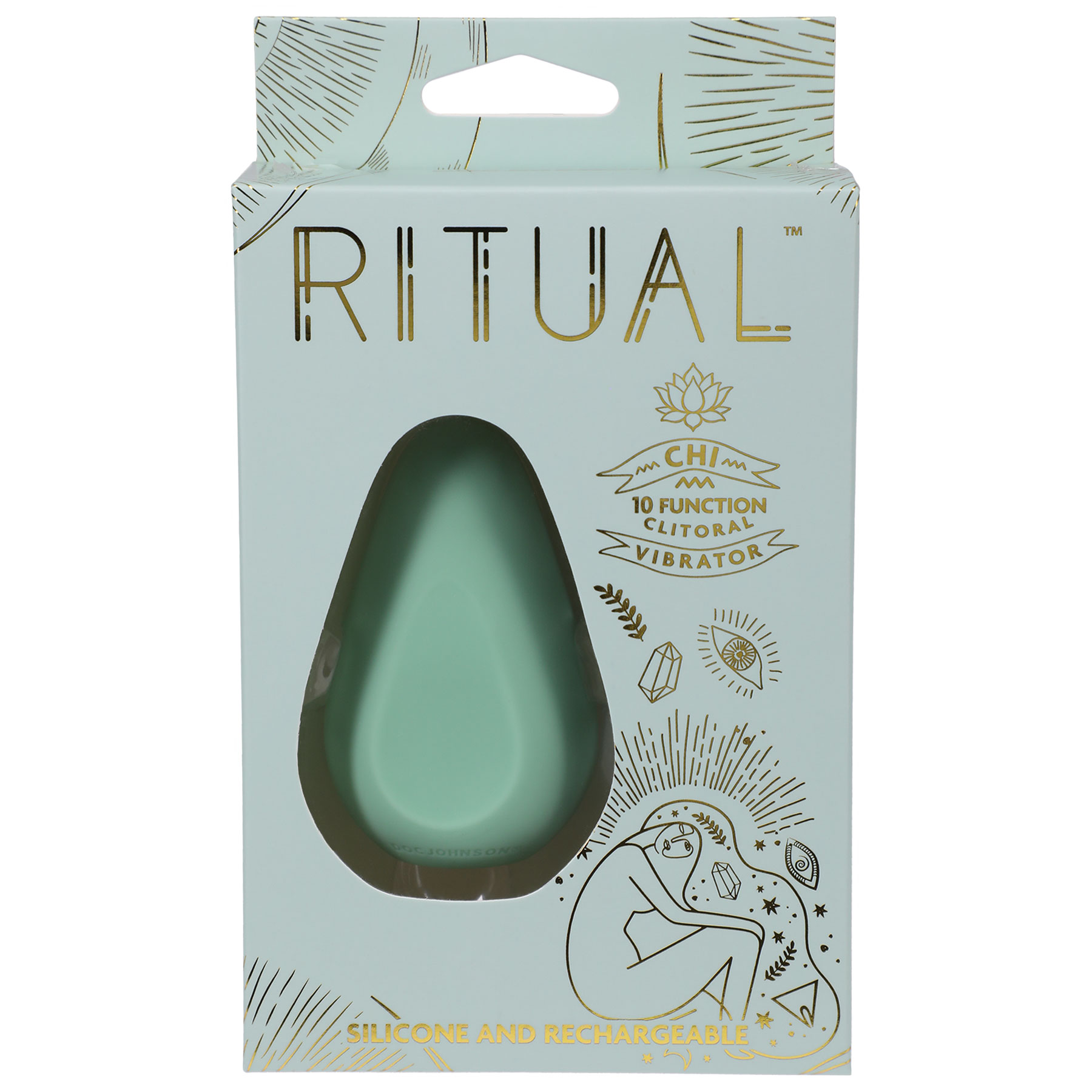 ritual chi rechargeable silicone clit vibe  mint 