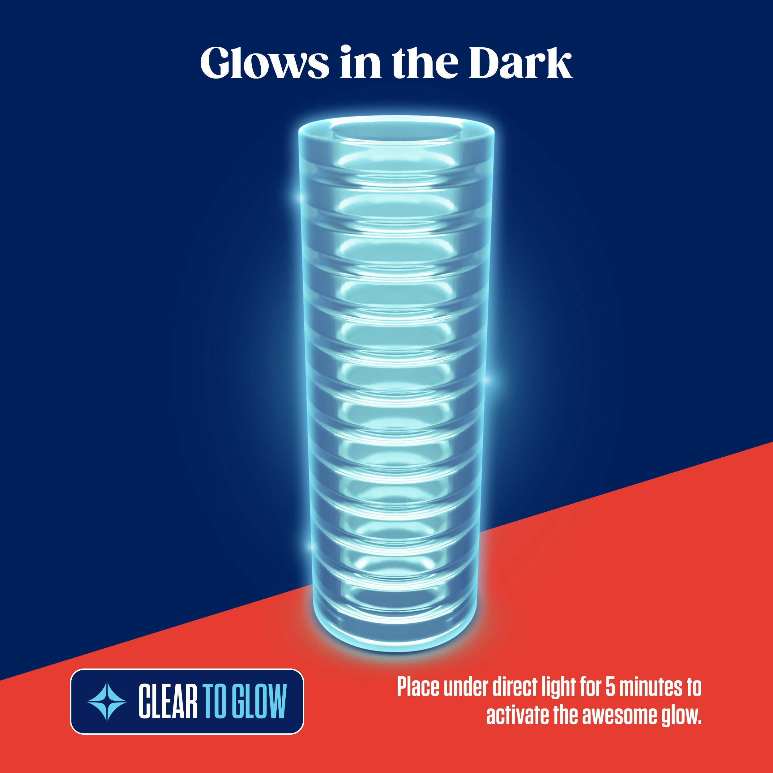 rize ribz glow in the dark self lubricating  stroker clear 