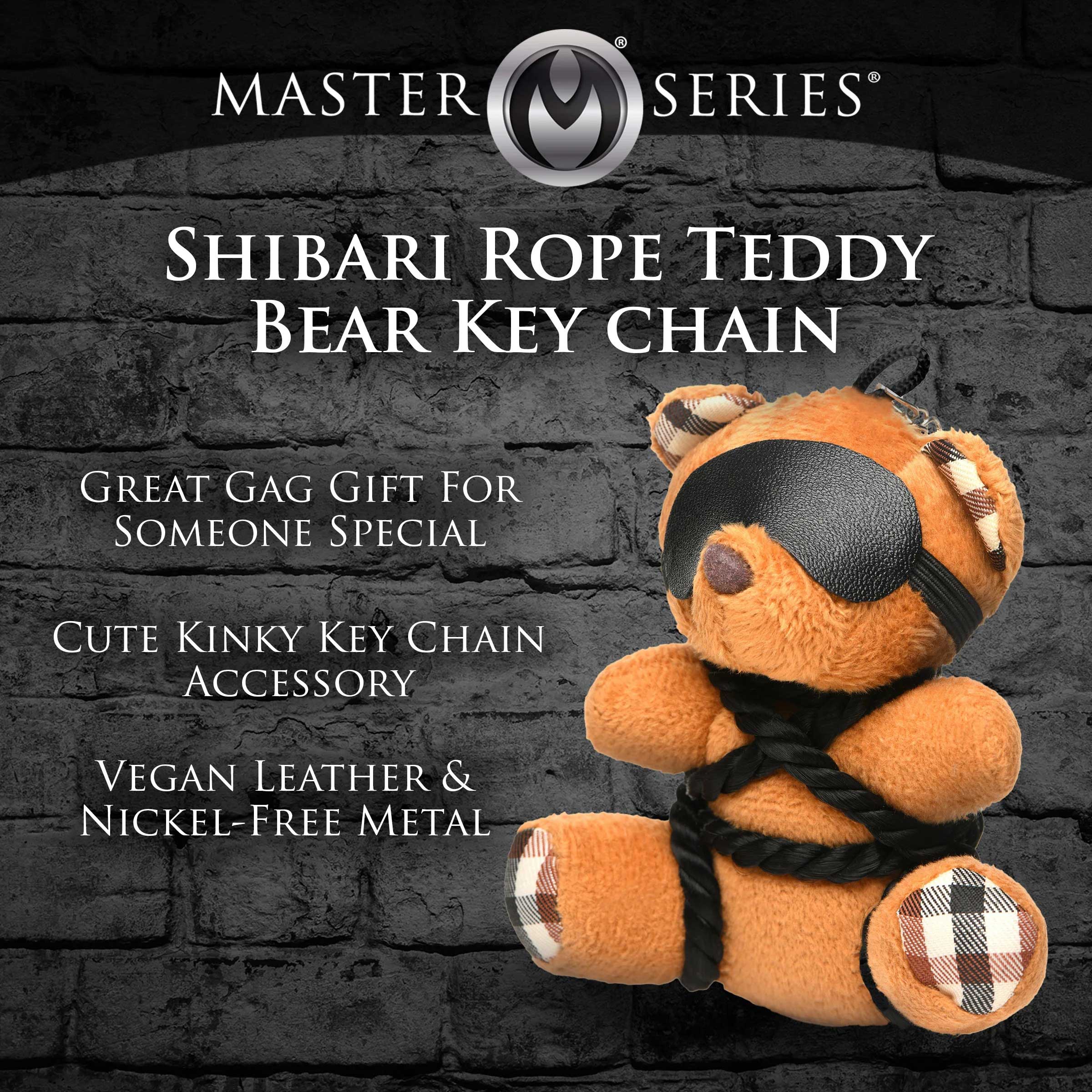 rope teddy bear keychain 