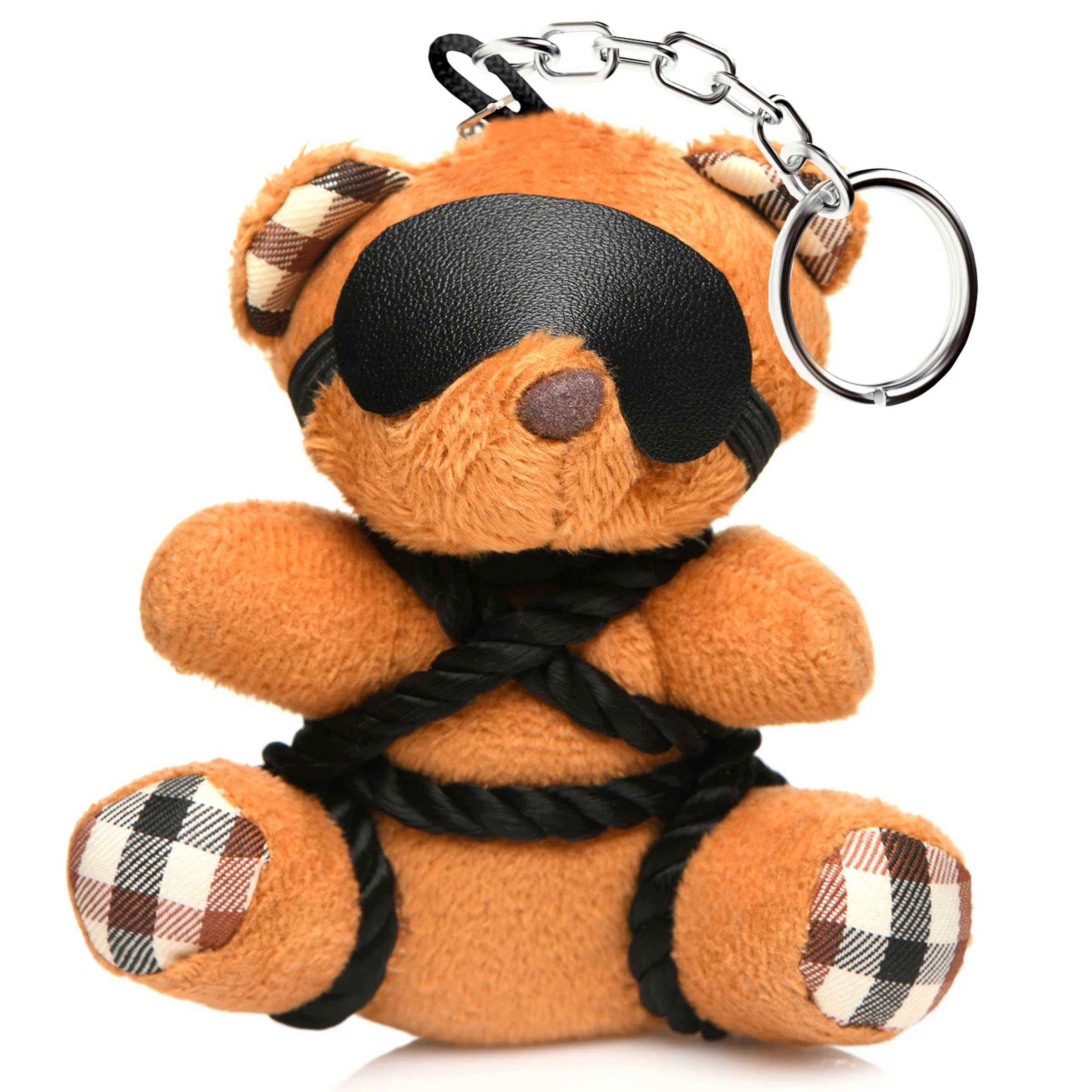 rope teddy bear keychain 