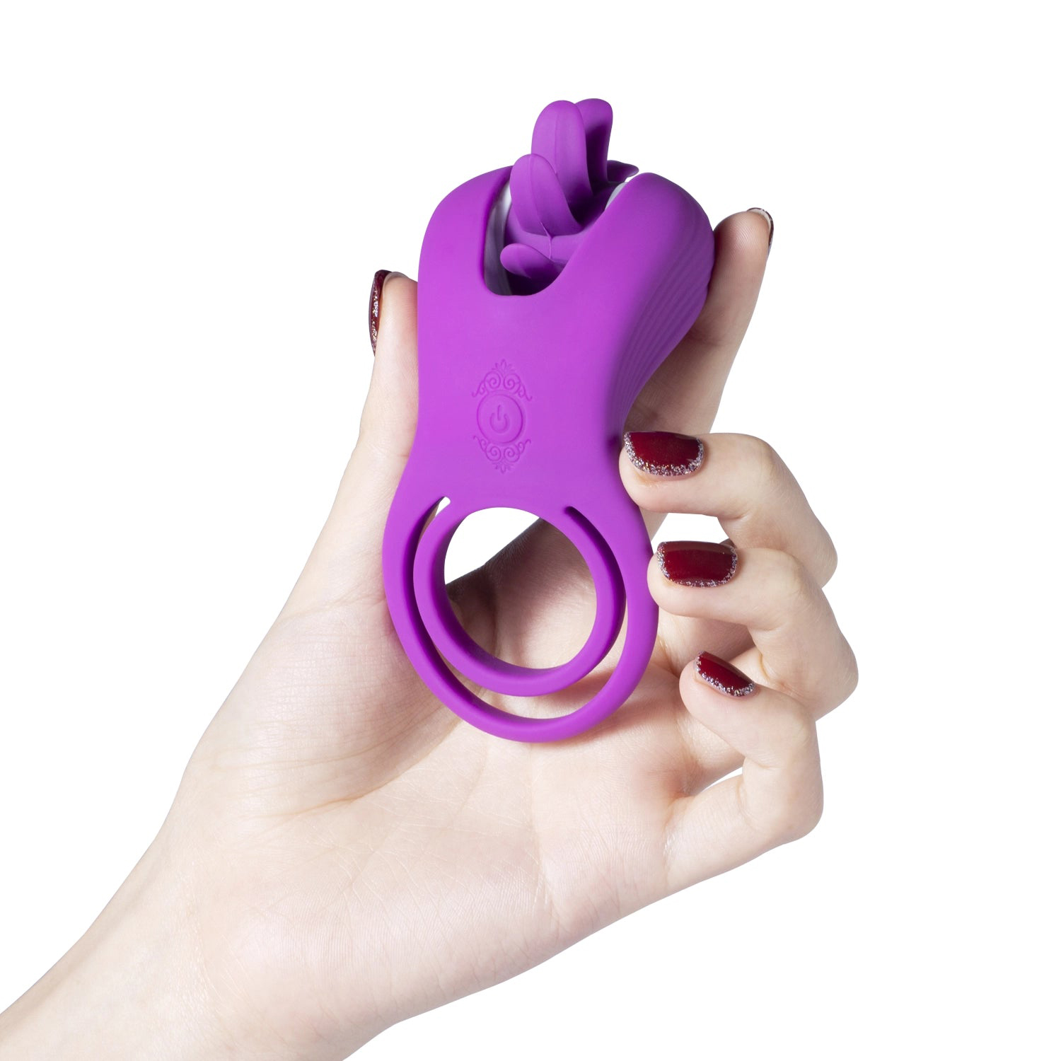 roxy tongue clit licker and cock ring purple 