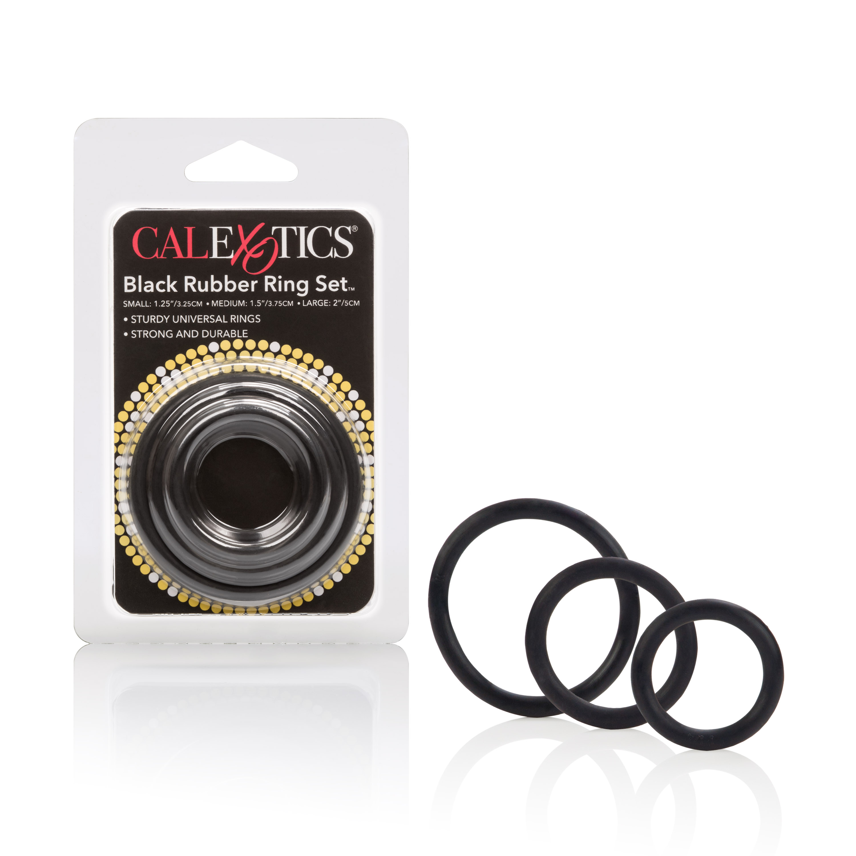 rubber ring  piece set black 