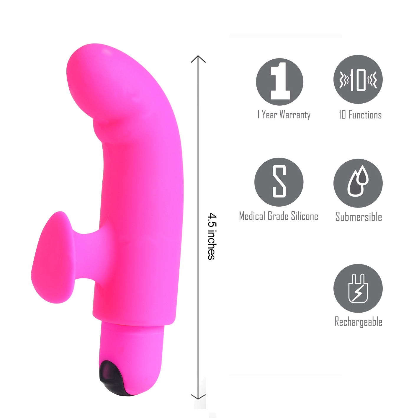 sadie silicone finger vibrator pink 