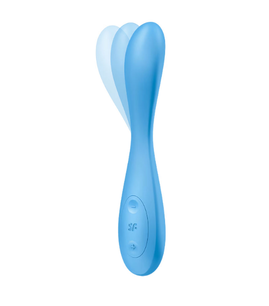 satisfyer g spot flex  connect app multi vibrator blue 