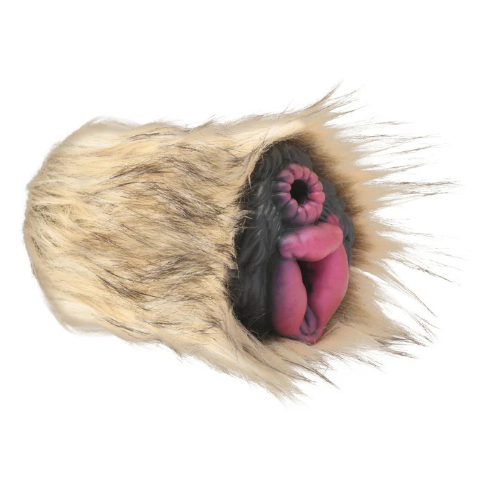 savage she wolf silicone stroker brown 