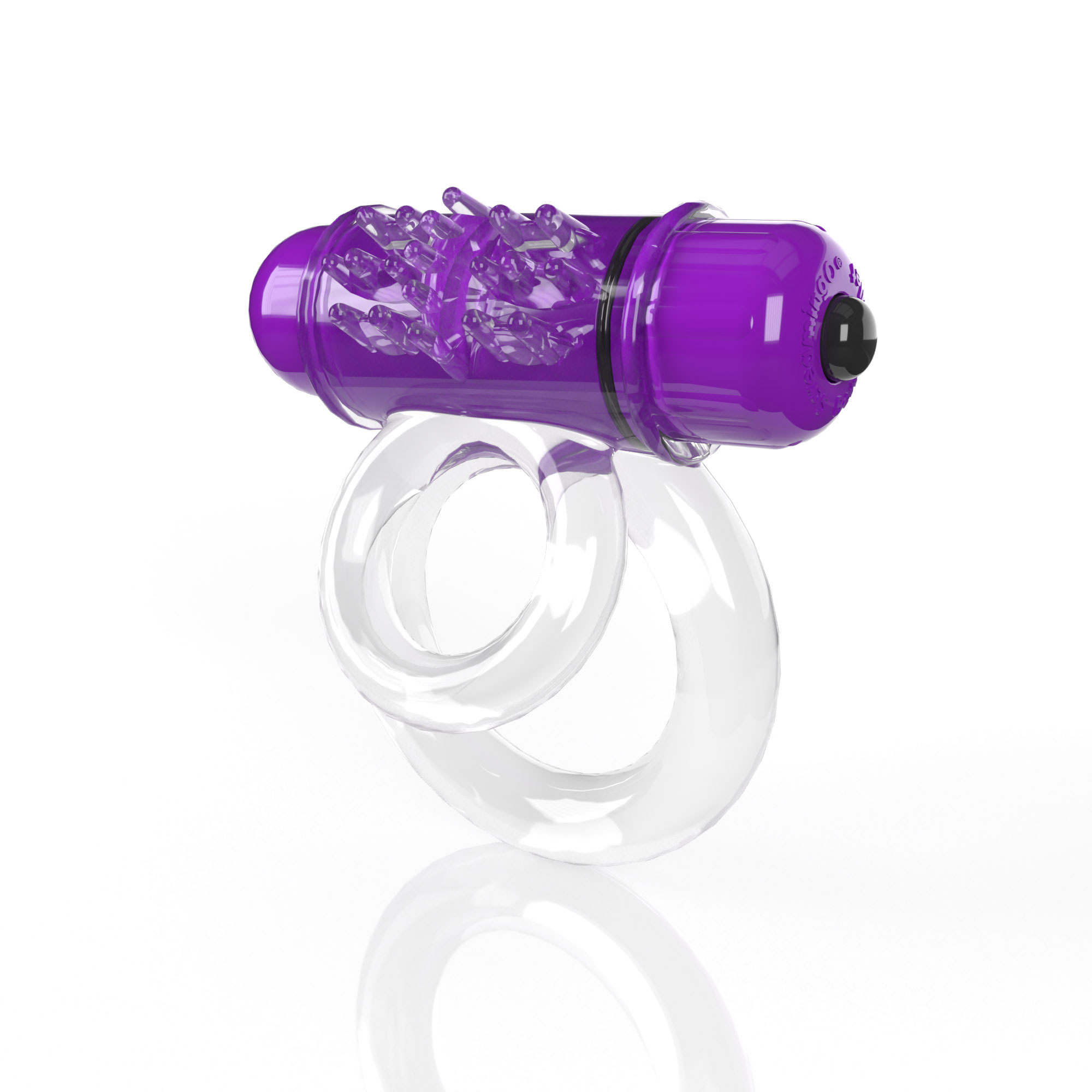 screaming o b double o super powered vibrating  double ring grape 