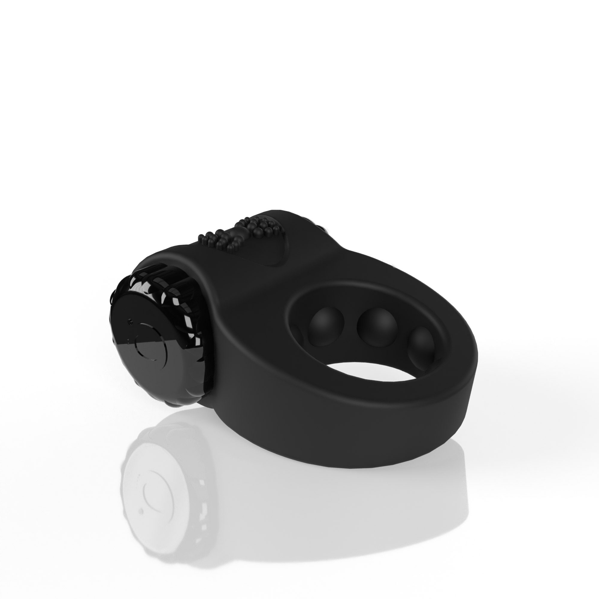 screaming o big o ritz rechargeable vibe ring  black 