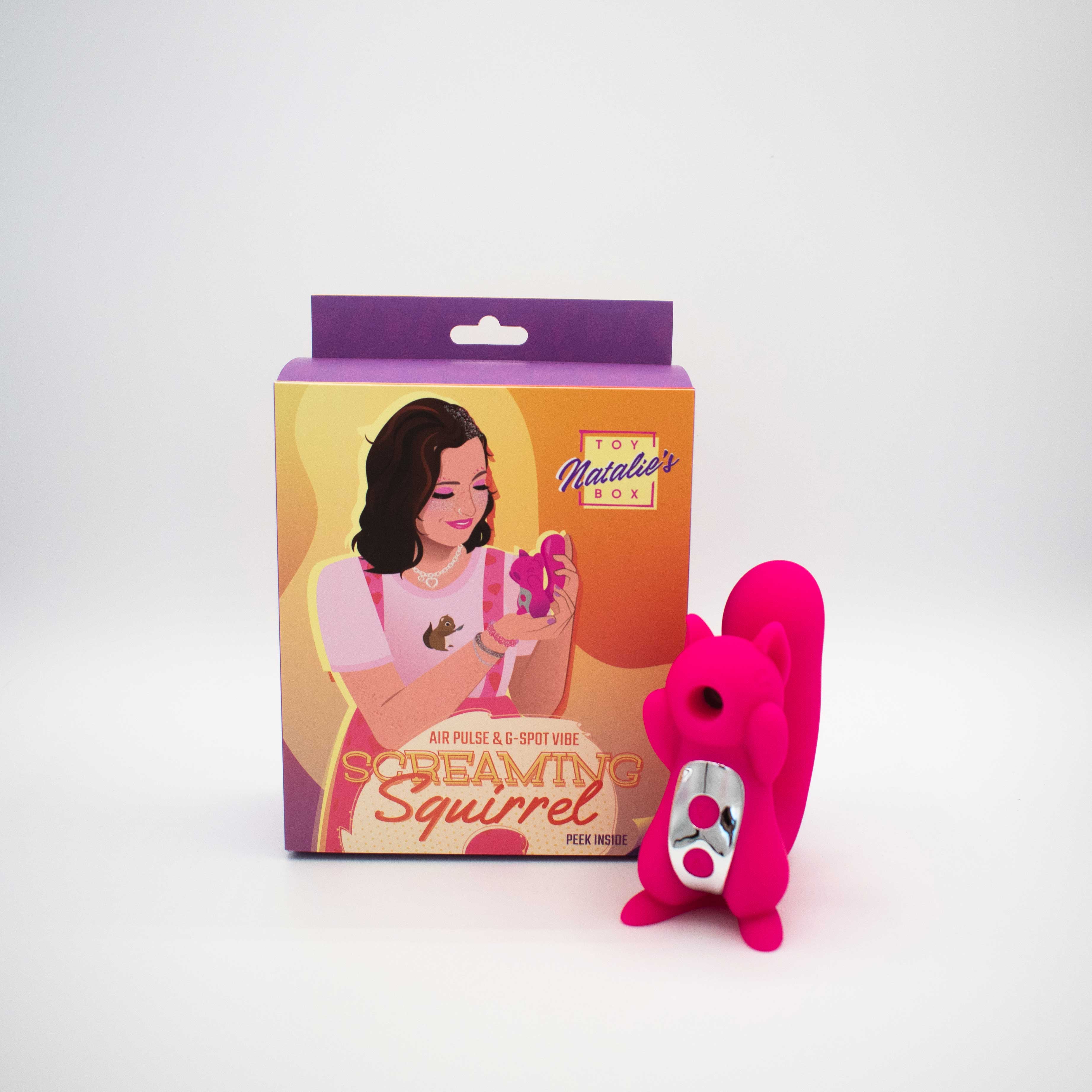 screaming squirrel air pulse and g spot vibrator pink 