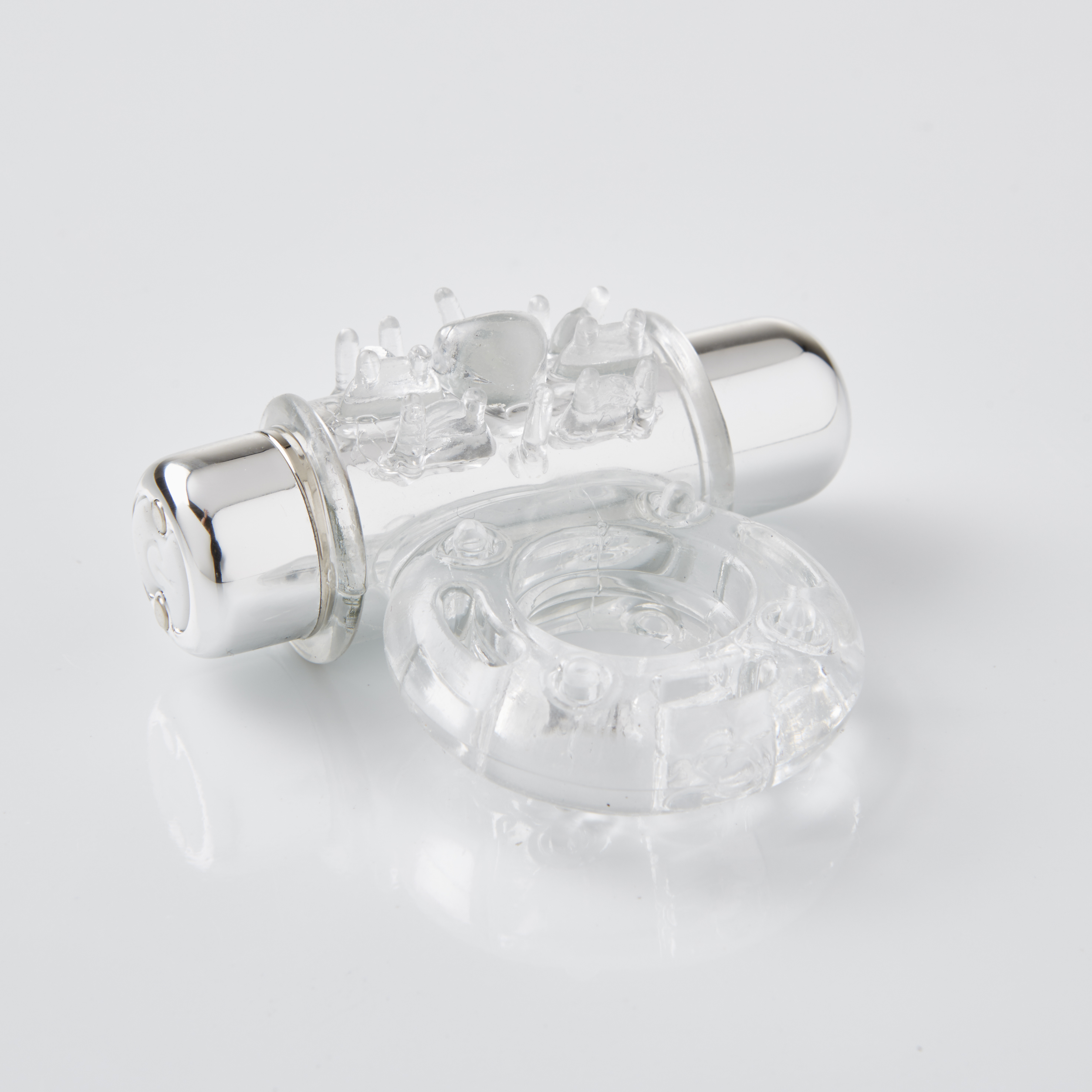 sensuelle  function rechargeable bullet ring clear 