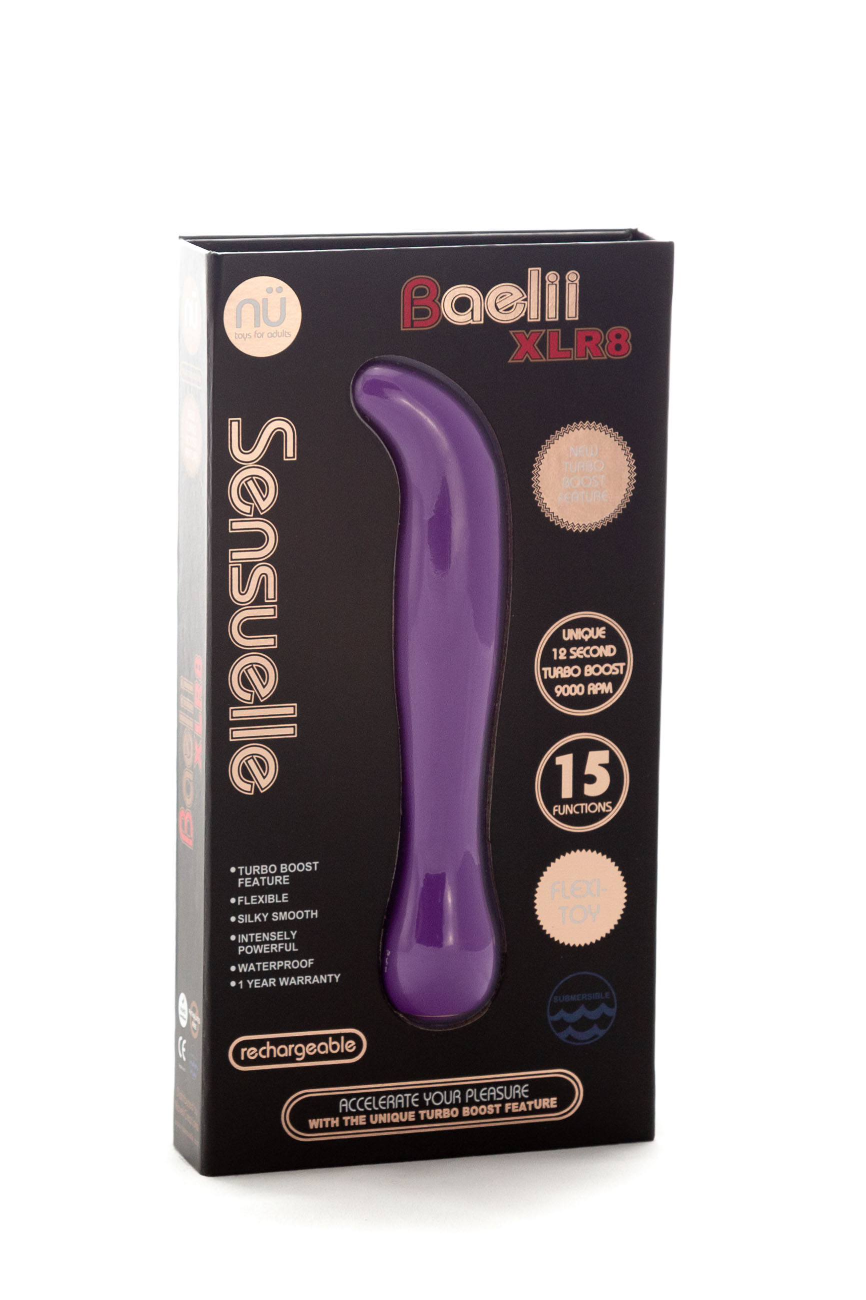 sensuelle baelii xlr  funtion flexi g spot vibe ultra violet 