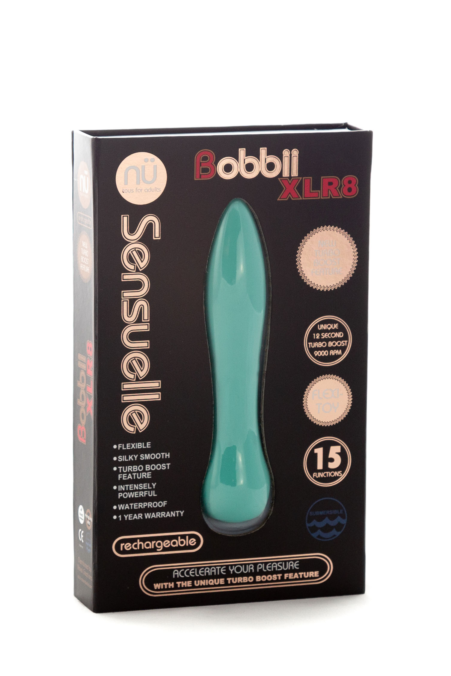 sensuelle bobbii xlr  function turbo flexi vibe electric blue 