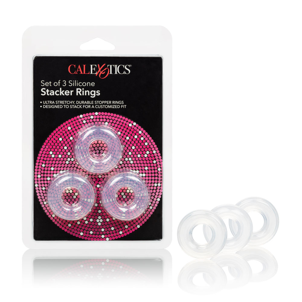 set of  silicone stacker rings 