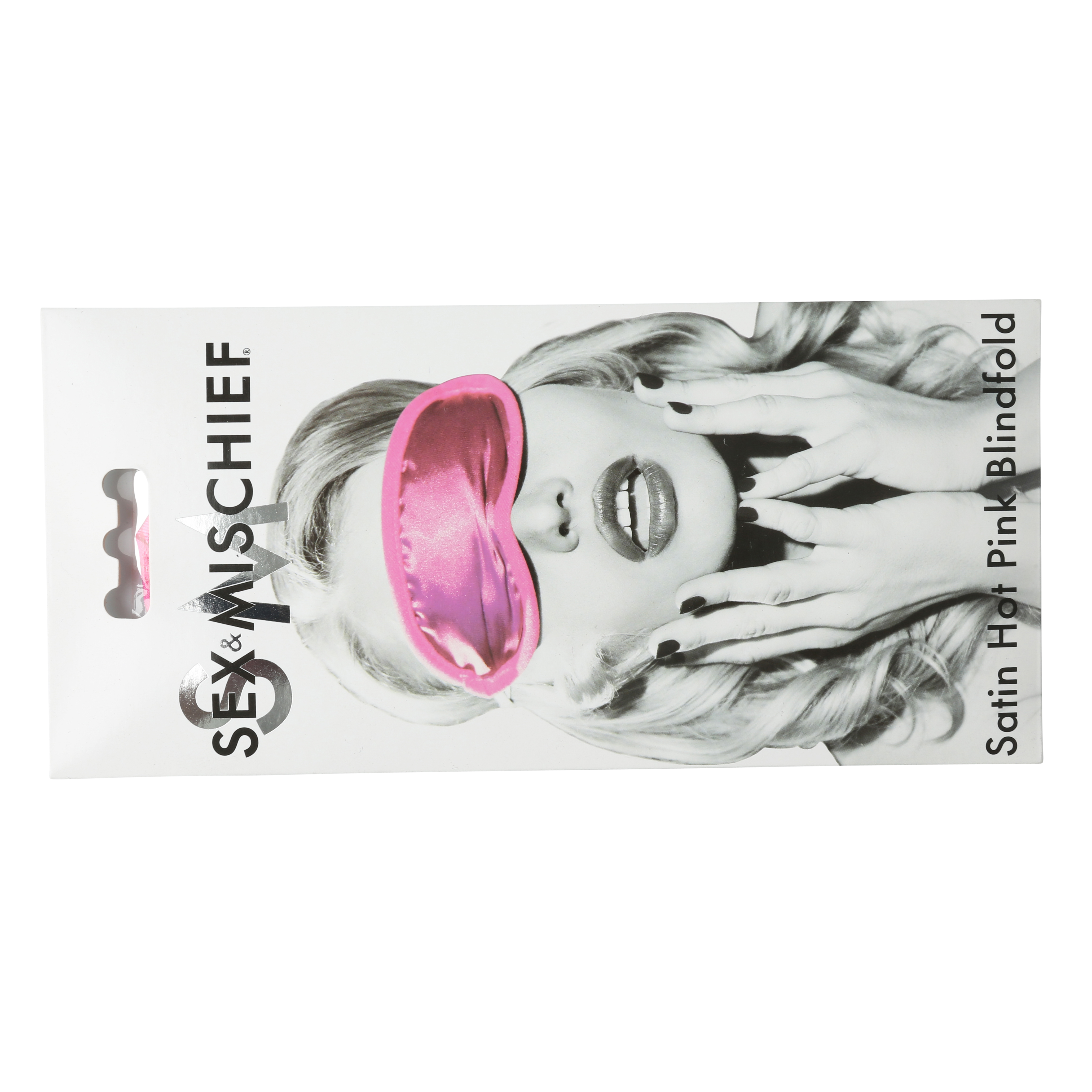 sex and mischief satin blindfold hot pink 