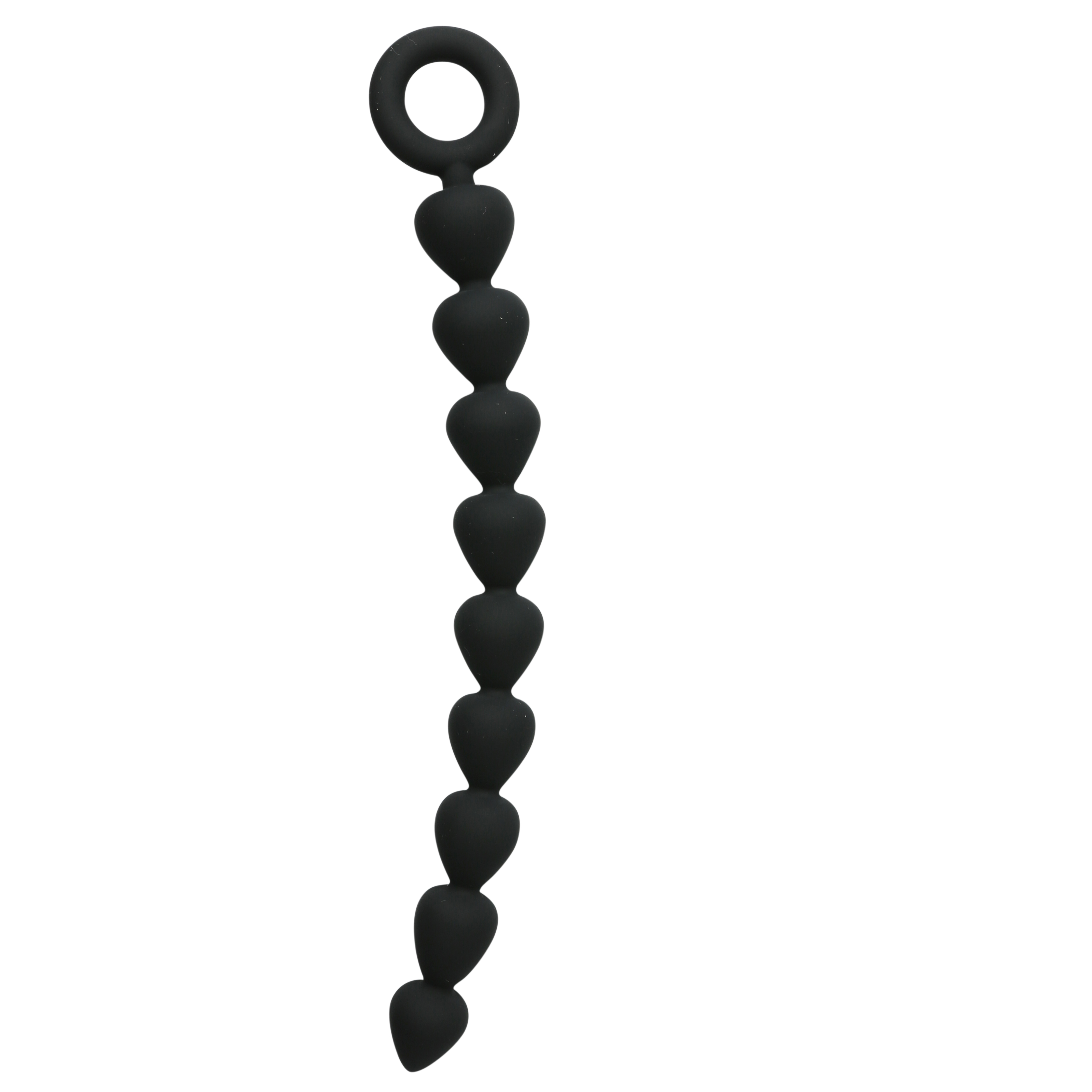 sex and mischief silicone anal beads black 