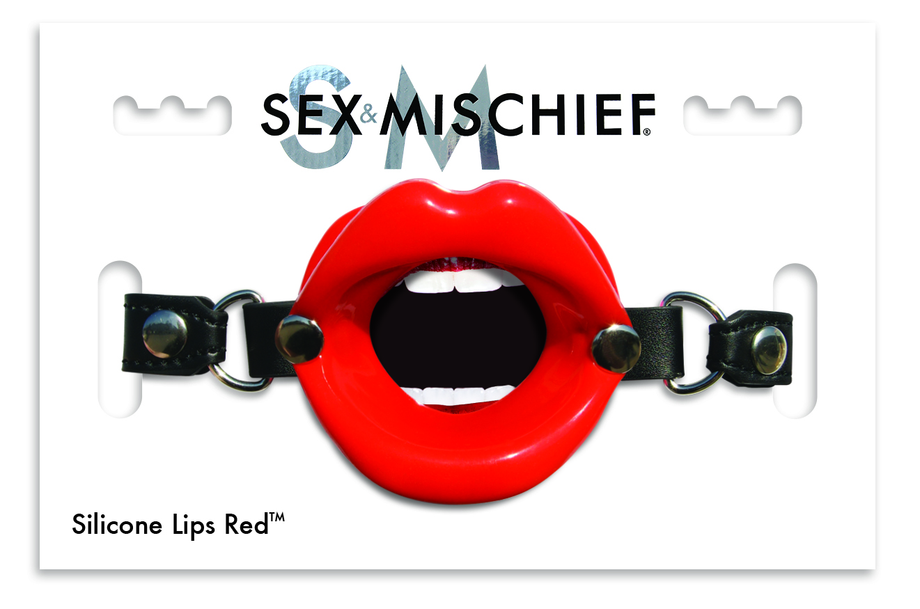 sex and mischief silicone lips red 