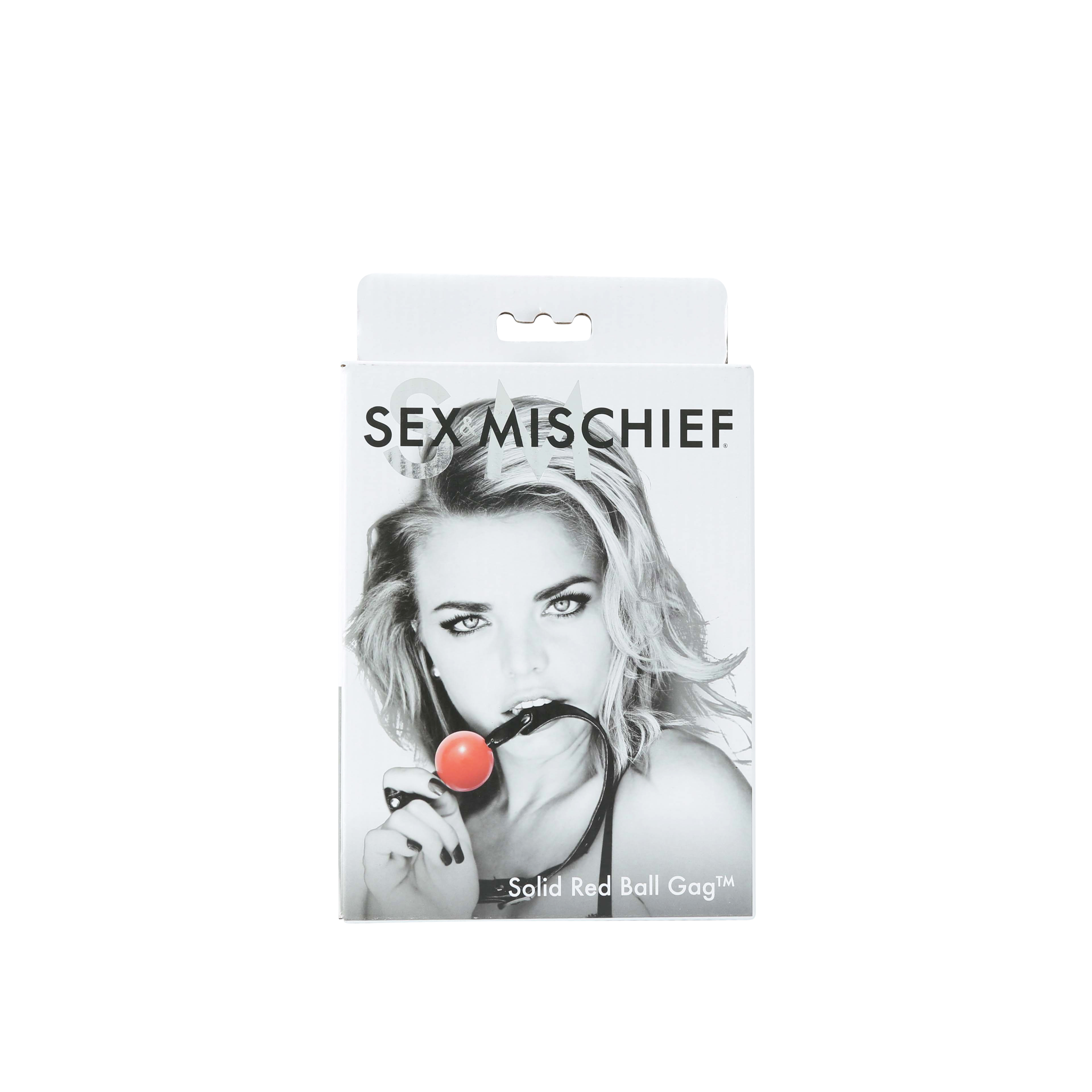 sex and mischief solid ball gag red 